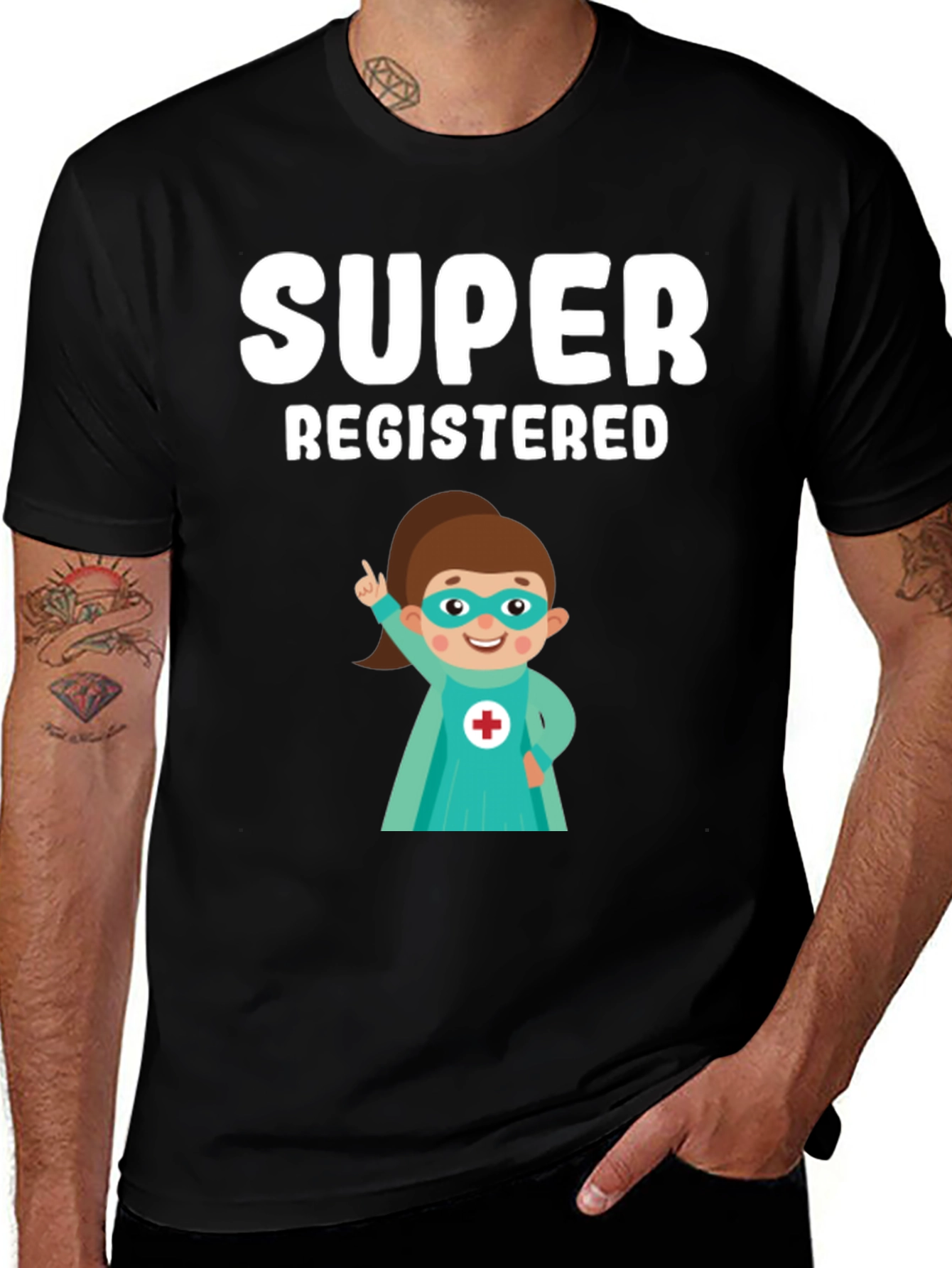 Variant 5 of Super Registered Nurse T-Shirt