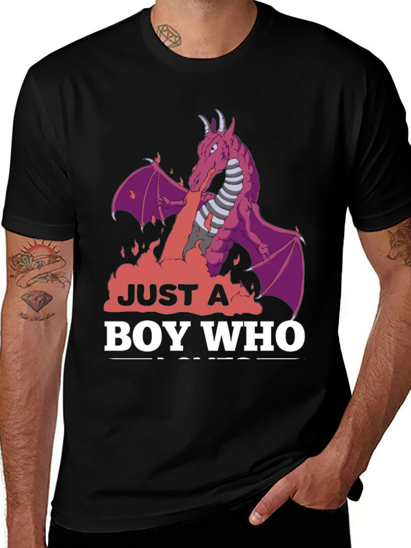 Dragon Boy T-Shirt - Just a Boy Who Loves Dragons Tee