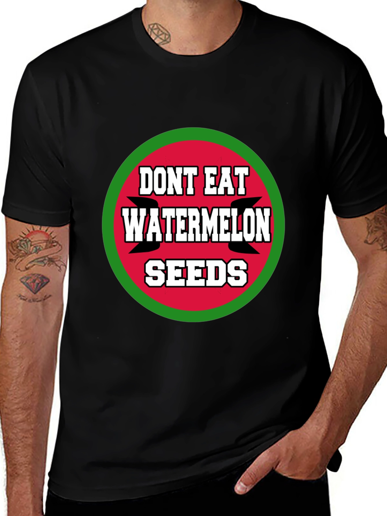 Variant 26 of Don't Eat Watermelon Seeds Graphic Tee