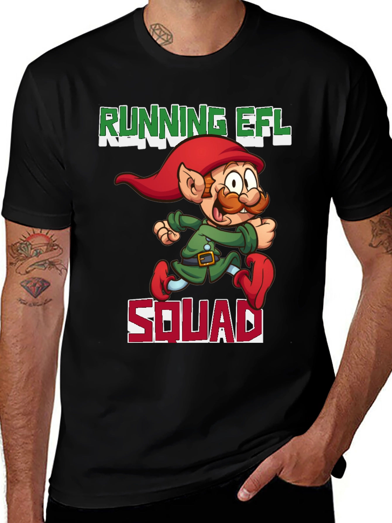 Running Elf Squad T-Shirt - Holiday Fun Run Tee