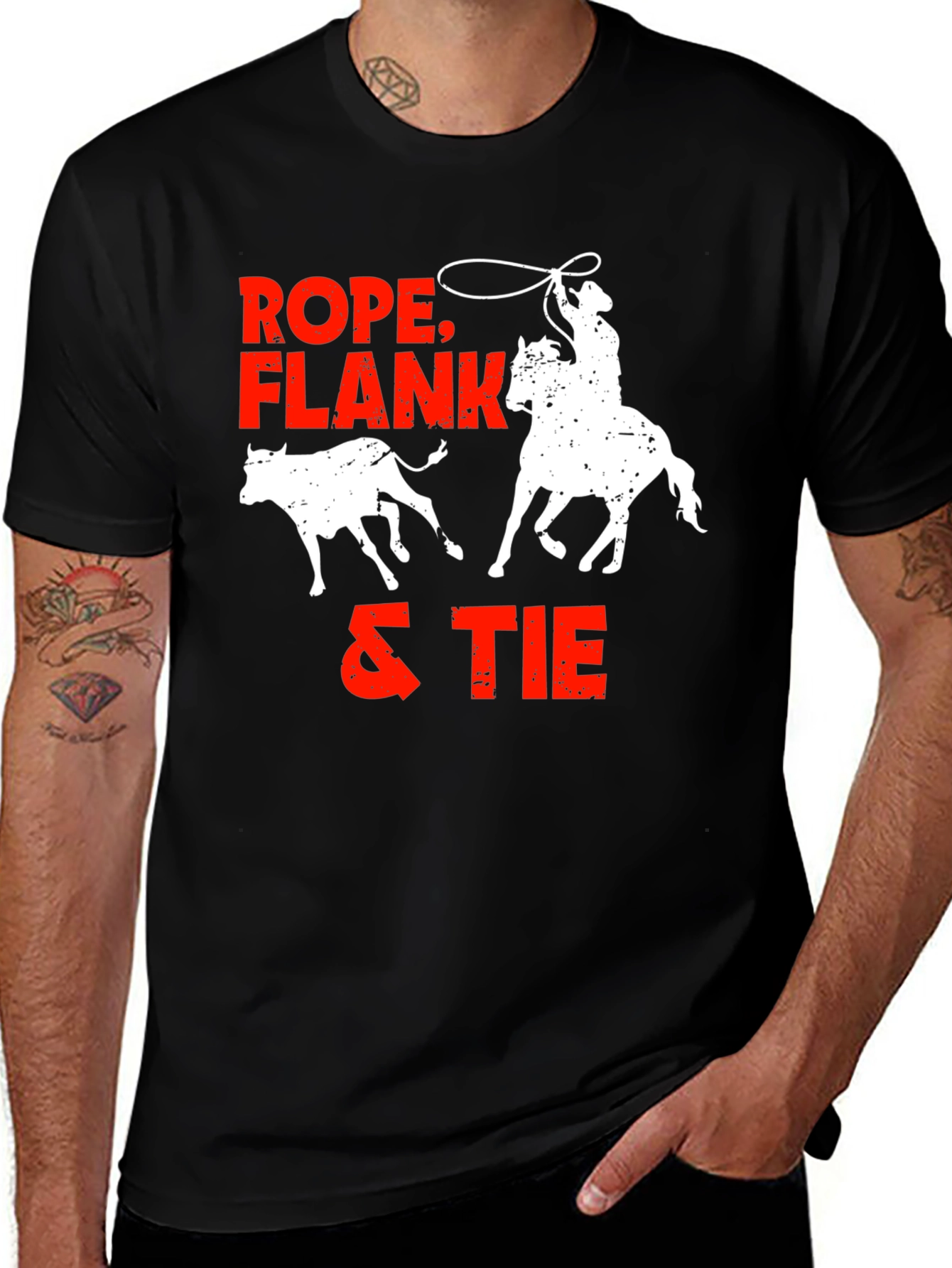 Variant 22 of Rope Flank & Tie Graphic T-Shirt