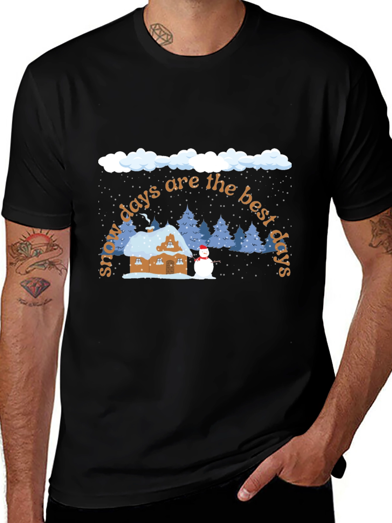 Variant 24 of Snow Day Tee - Cozy Winter Graphic T-Shirt