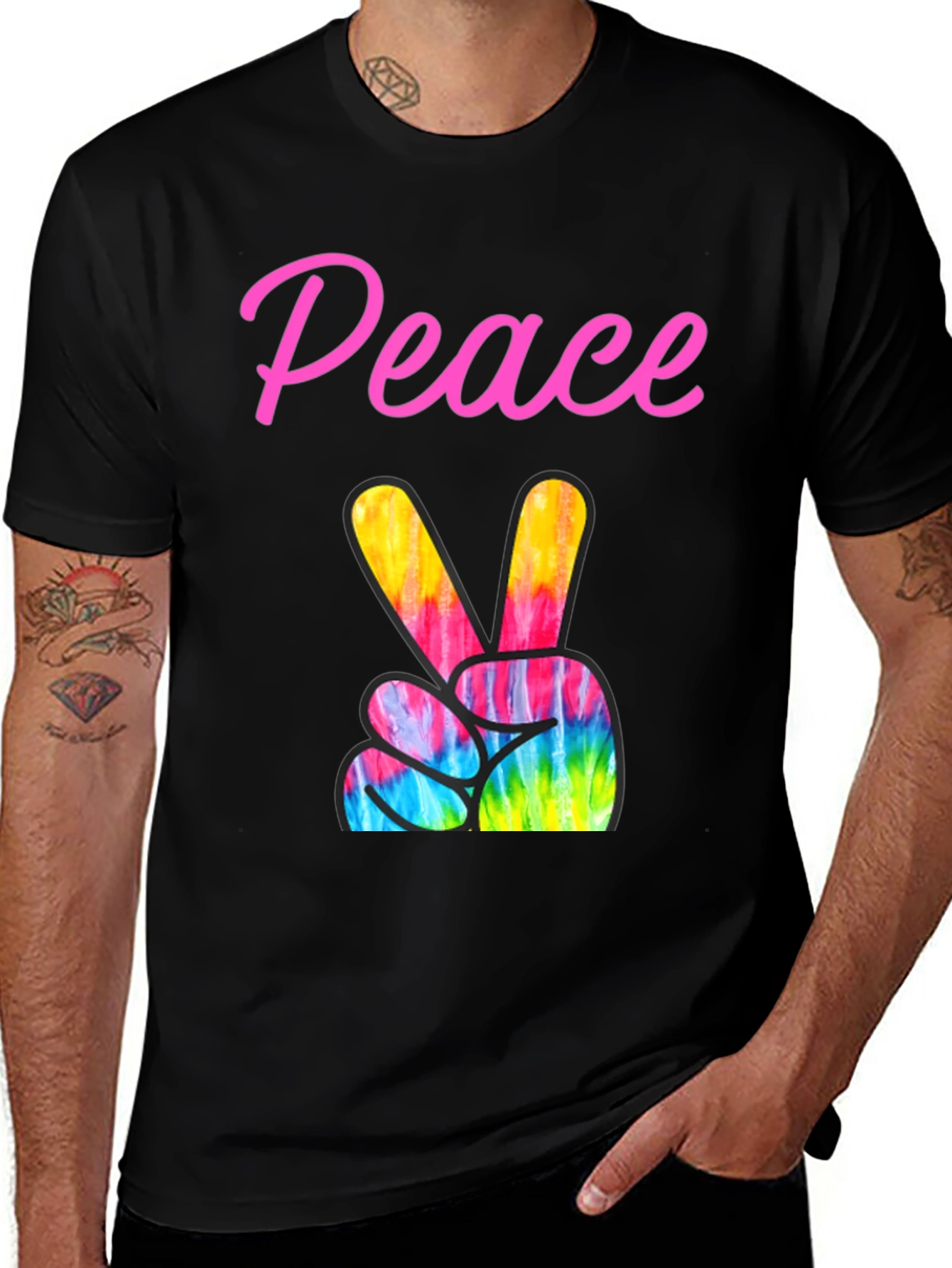 Variant 23 of Peace Sign Tie Dye T-Shirt