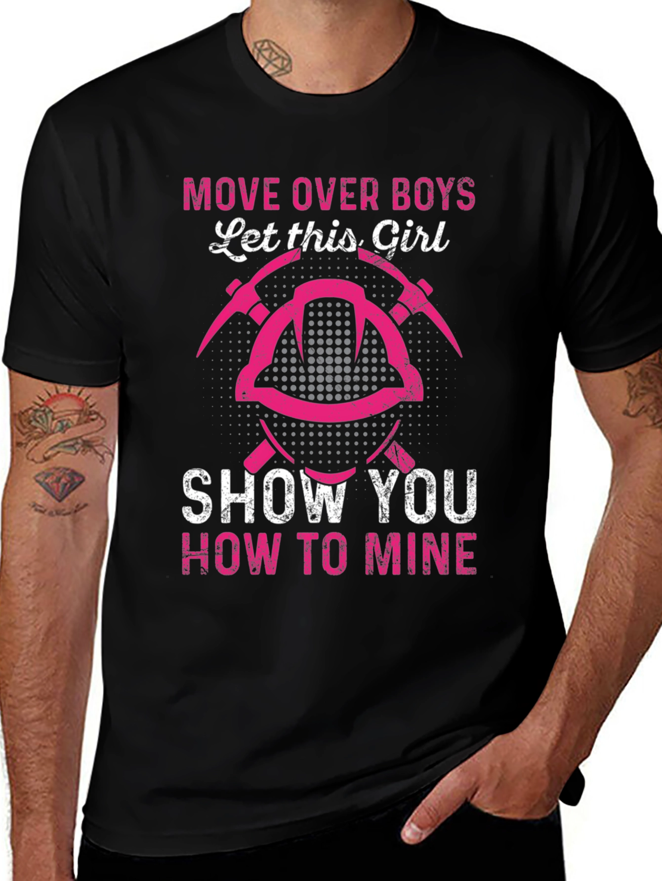 Variant 8 of Move Over Boys Let This Girl Show You How to Mine T-Shirt