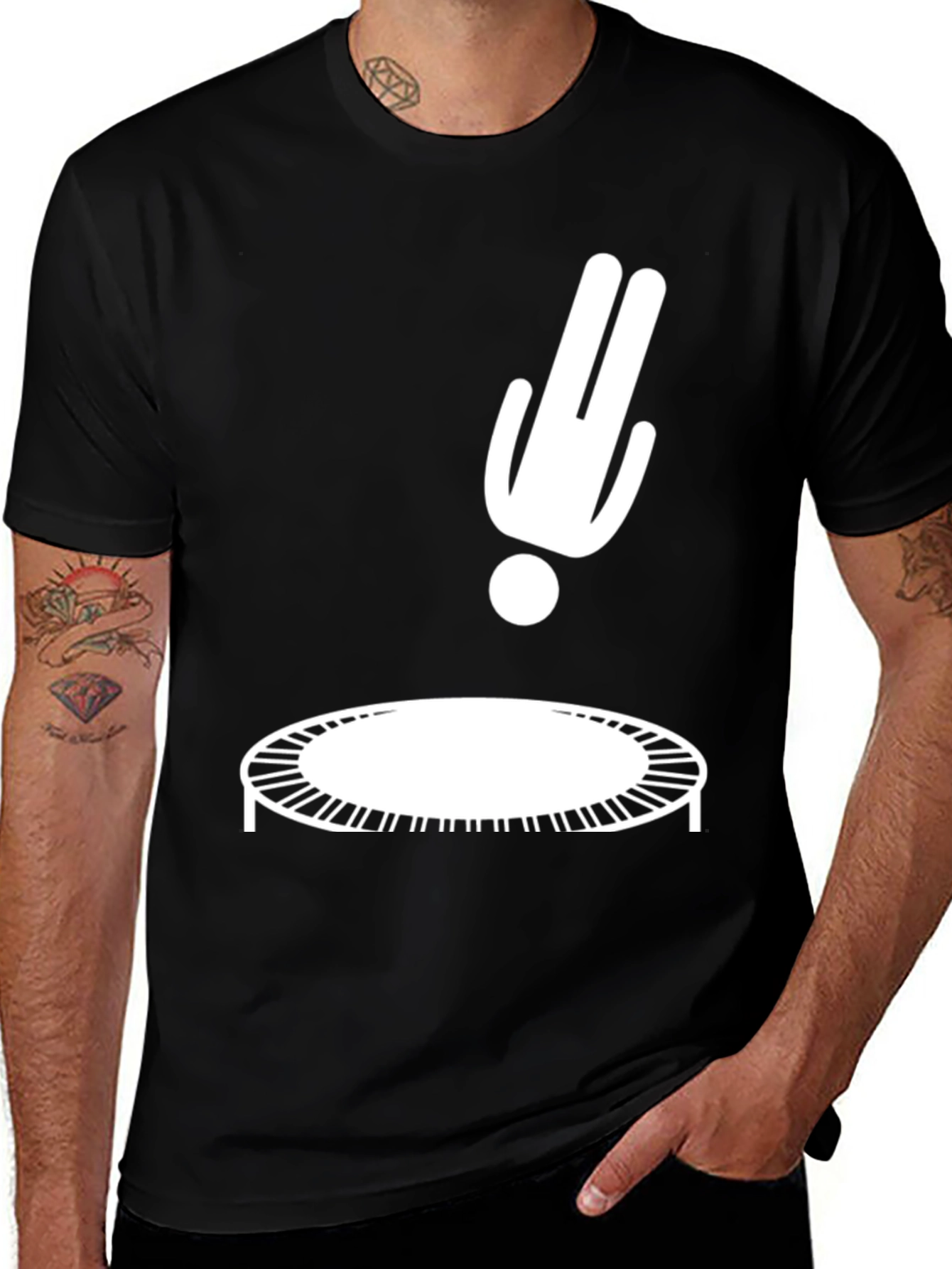 Variant 24 of Trampoline T-Shirt: Funny Fall Design