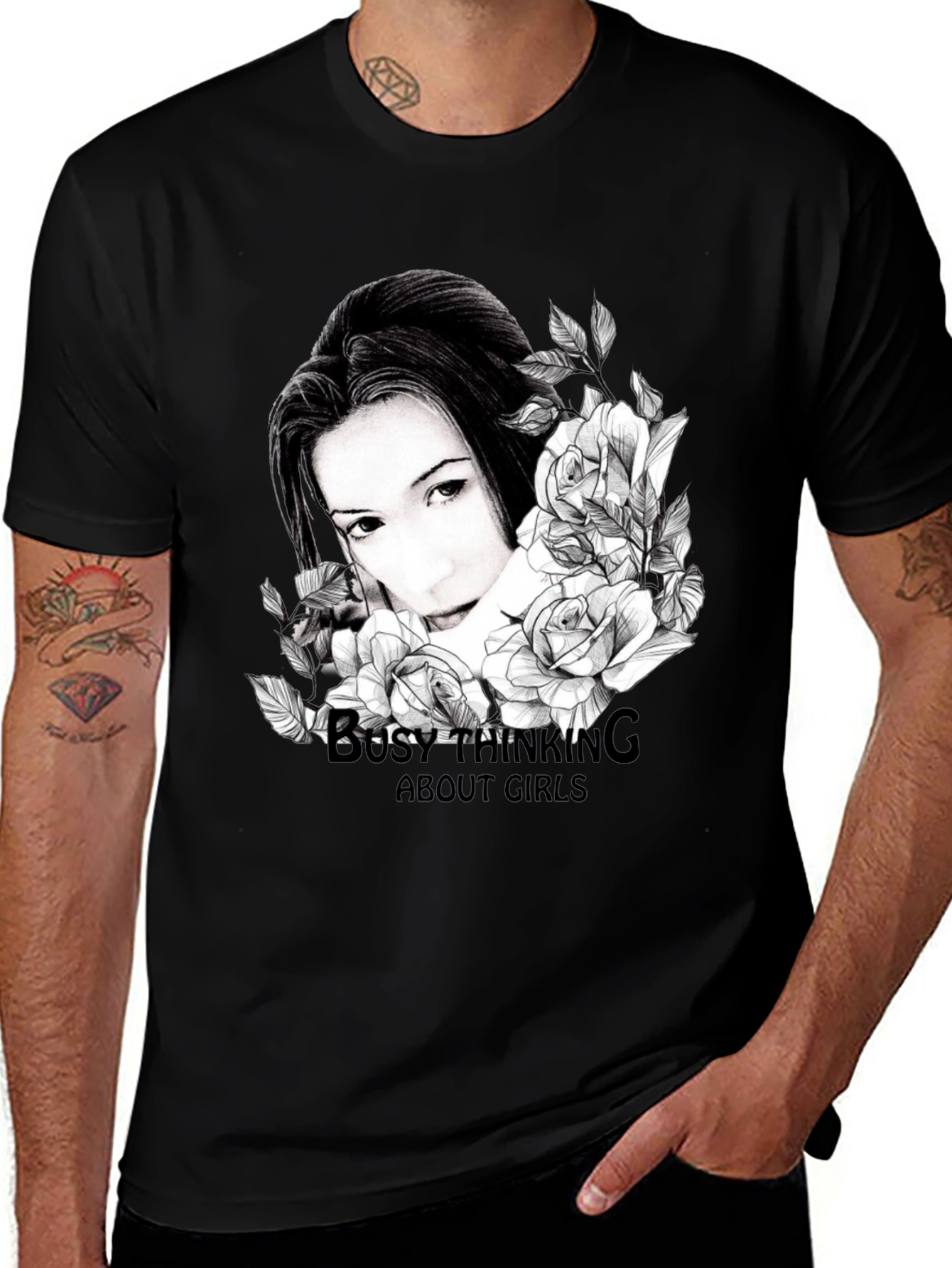 Variant 10 of Busy Thinking About Girls Graphic Tee