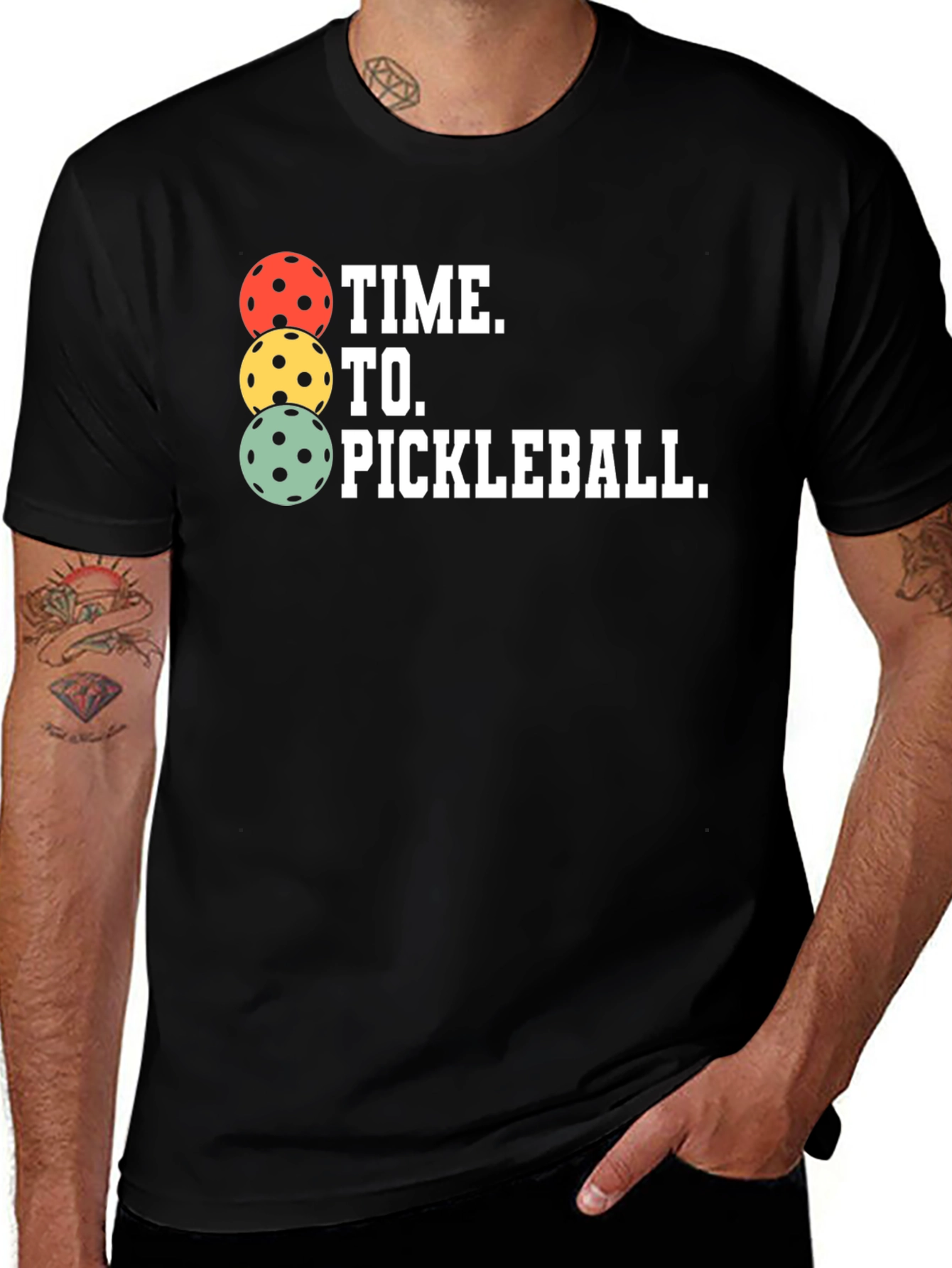Variant 9 of Time to Pickleball T-Shirt
