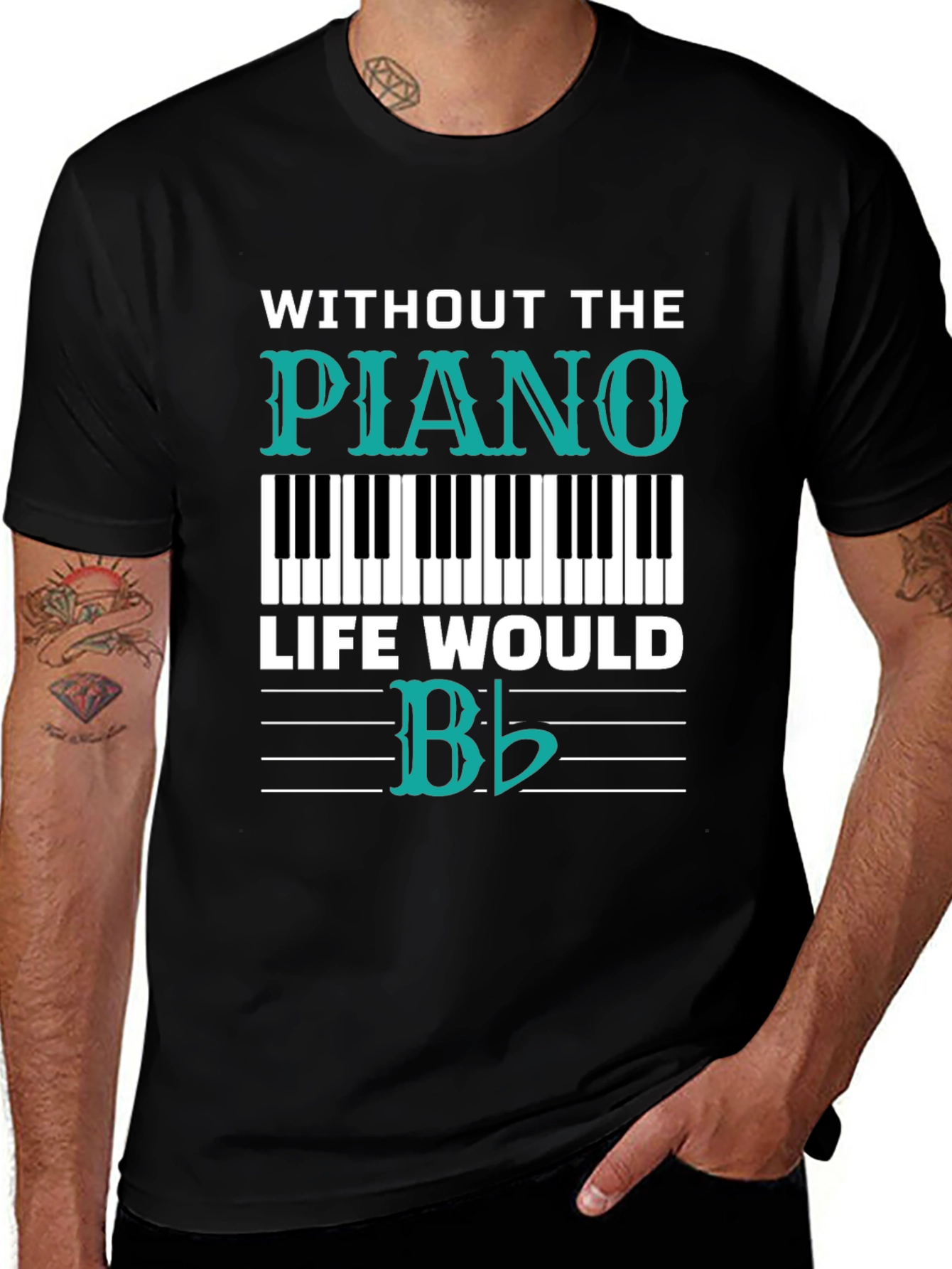 Variant 19 of Piano Life T-Shirt - Music Lover Tee