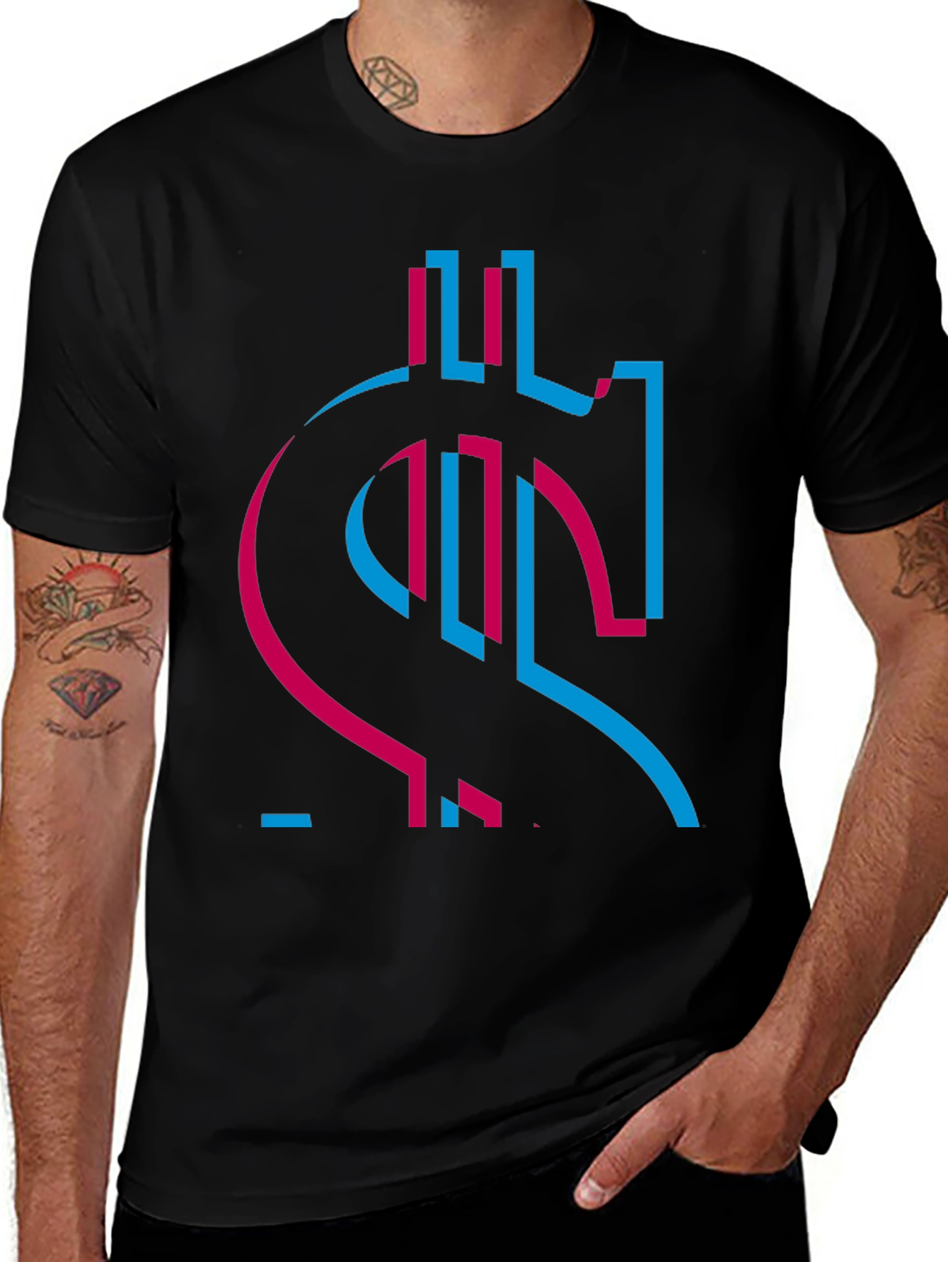Variant 21 of Dollar Sign Graphic T-Shirt - Stylish Design