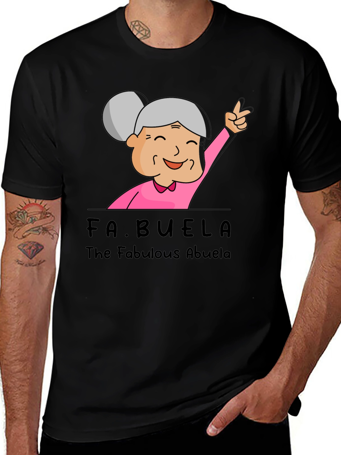 Variant 10 of Fabulous Abuela T-Shirt: Funny Grandma Tee