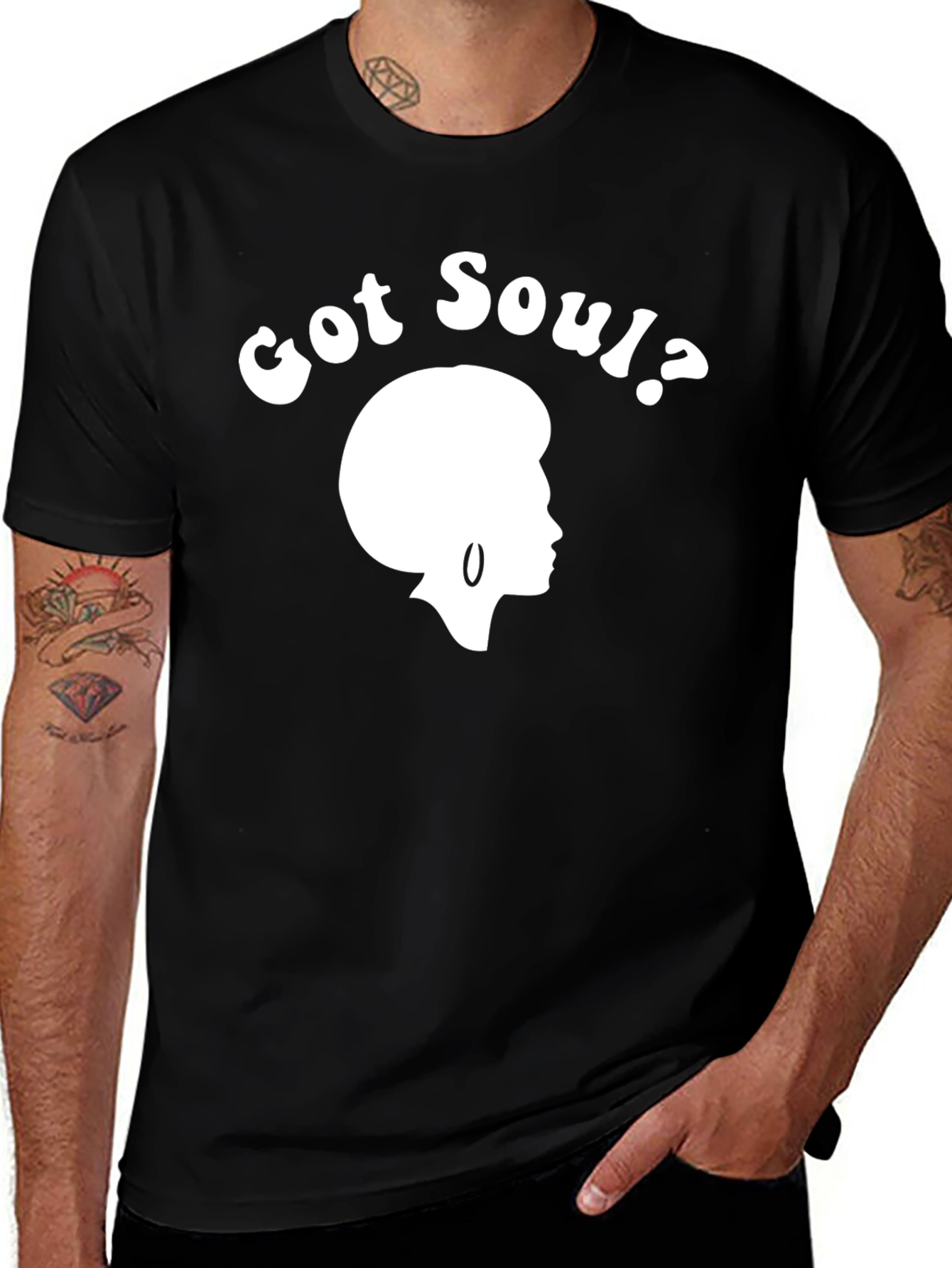 Variant 18 of Got Soul? Graphic Tee - Black Unisex T-Shirt