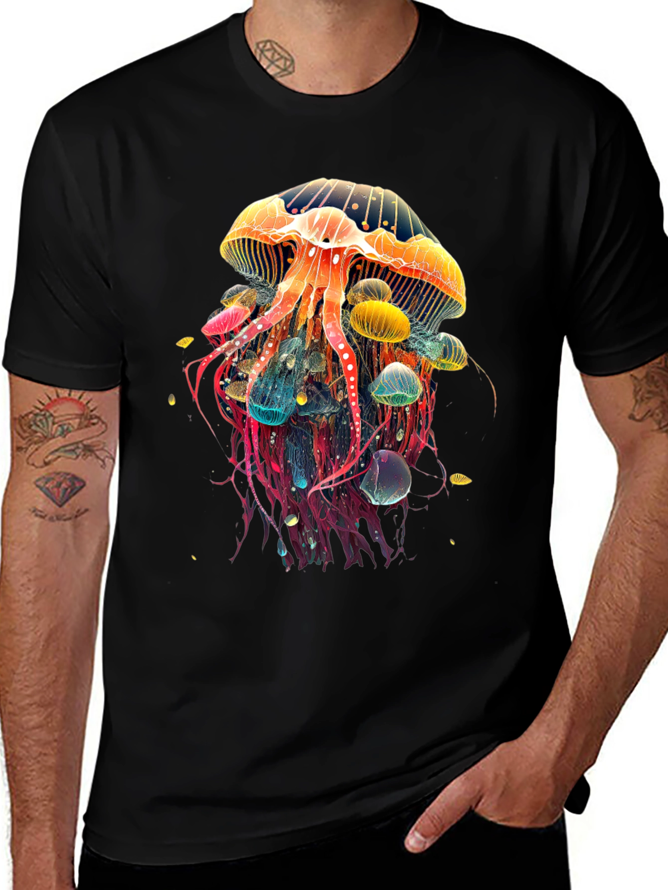 Variant 30 of Jellyfish Graphic Tee - Vibrant Sea Life Design