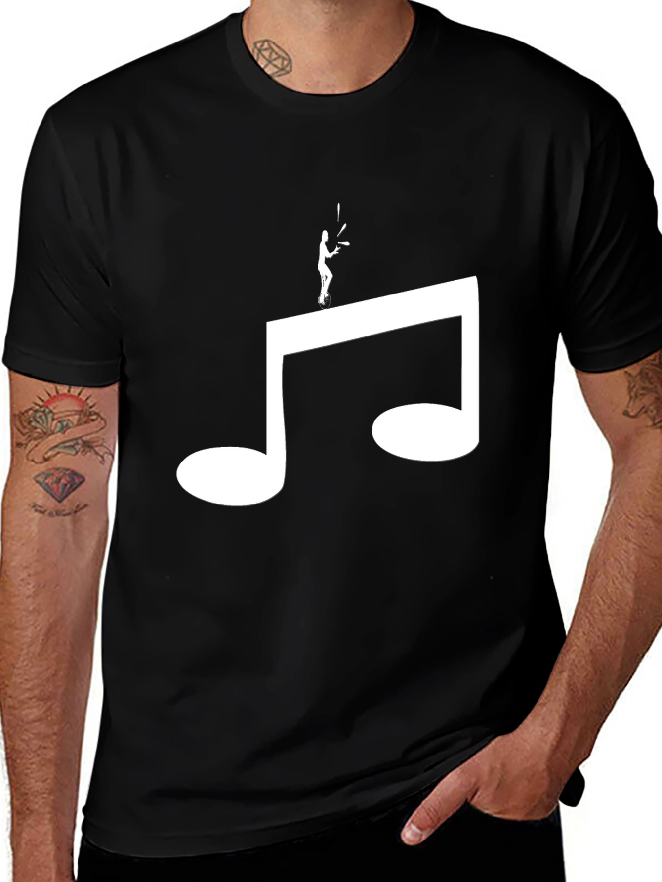 Variant 17 of Musical Note Graphic T-Shirt