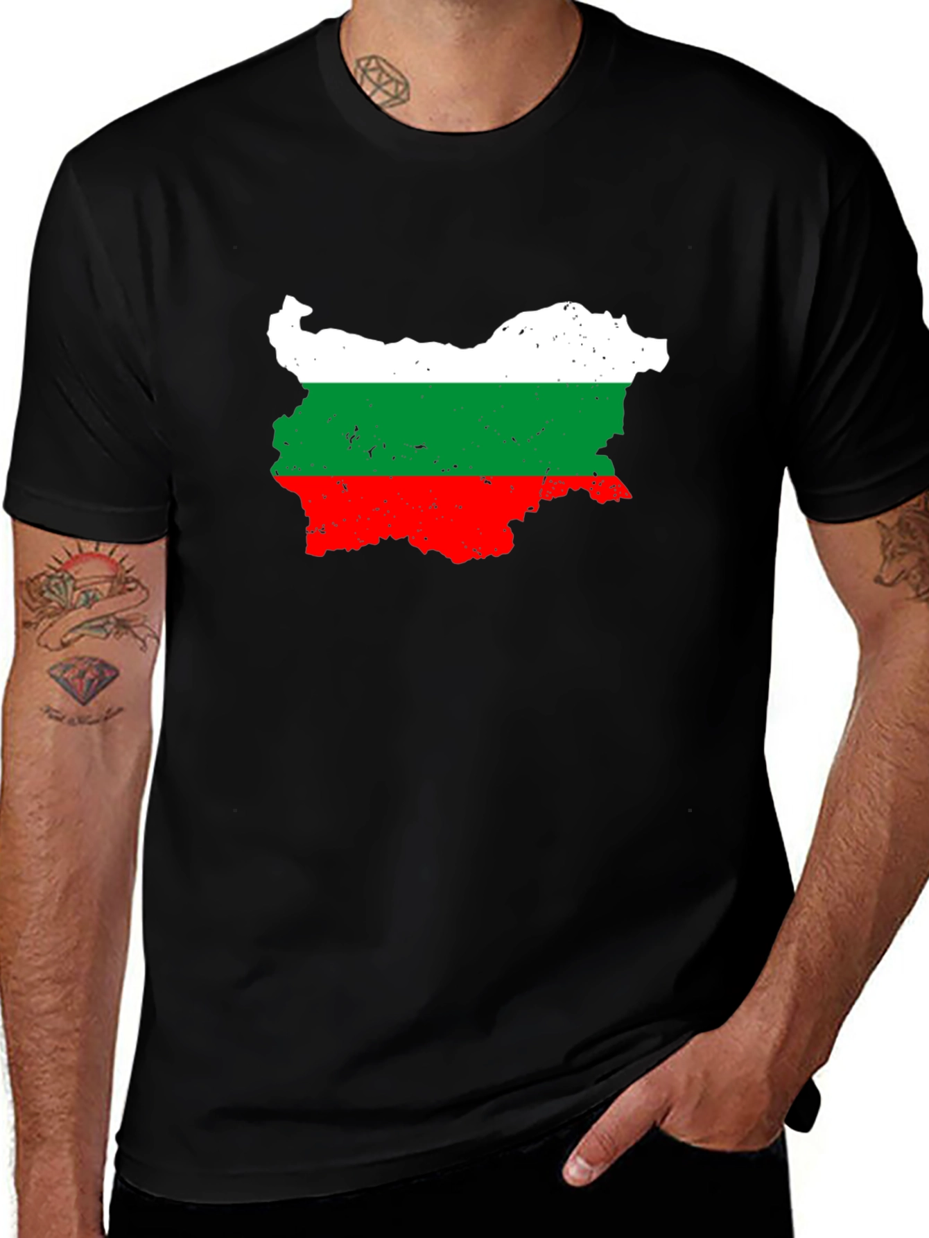 Bulgaria Map Flag T-Shirt