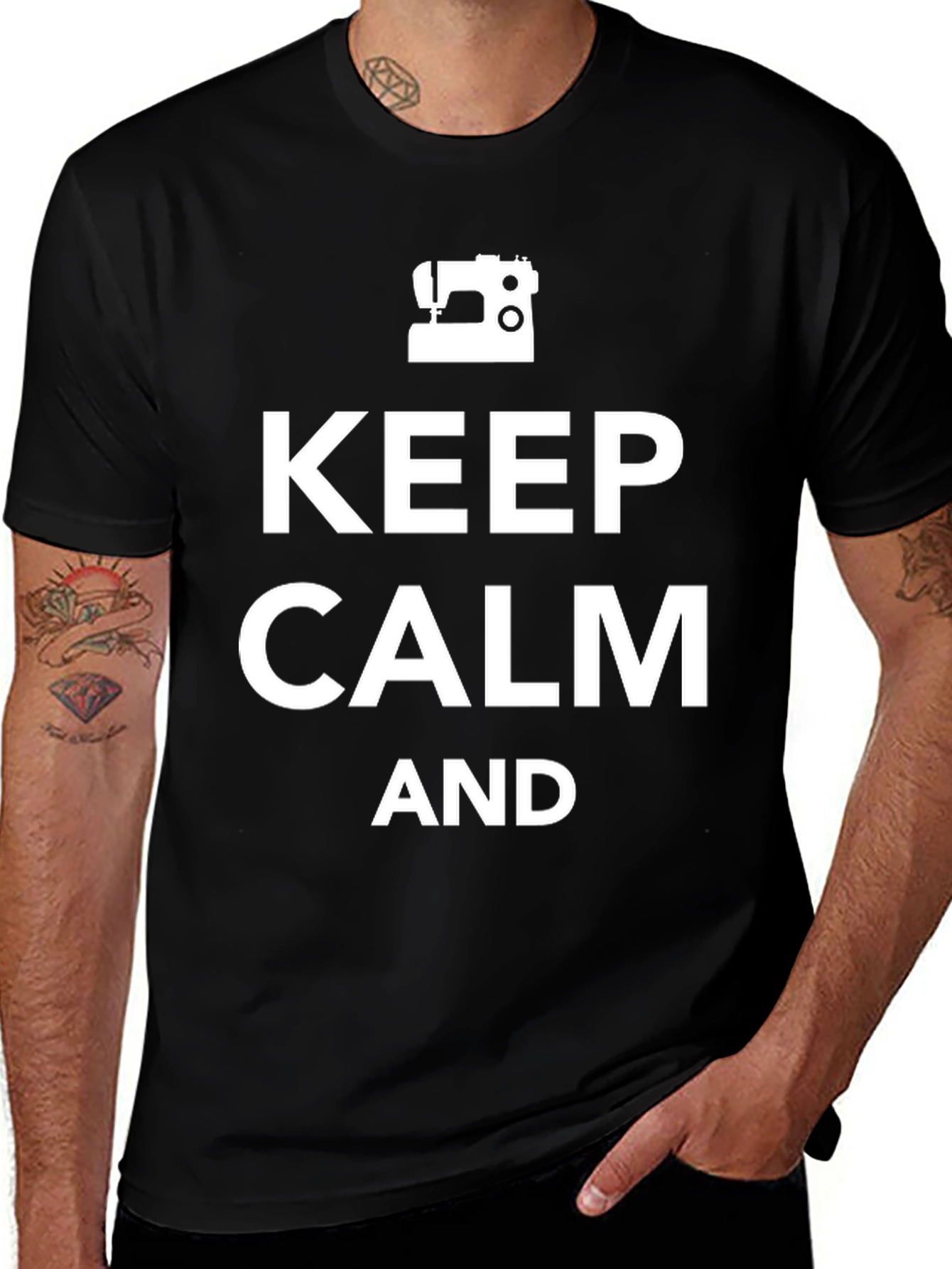 Variant 28 of Keep Calm And Sewing T-Shirt