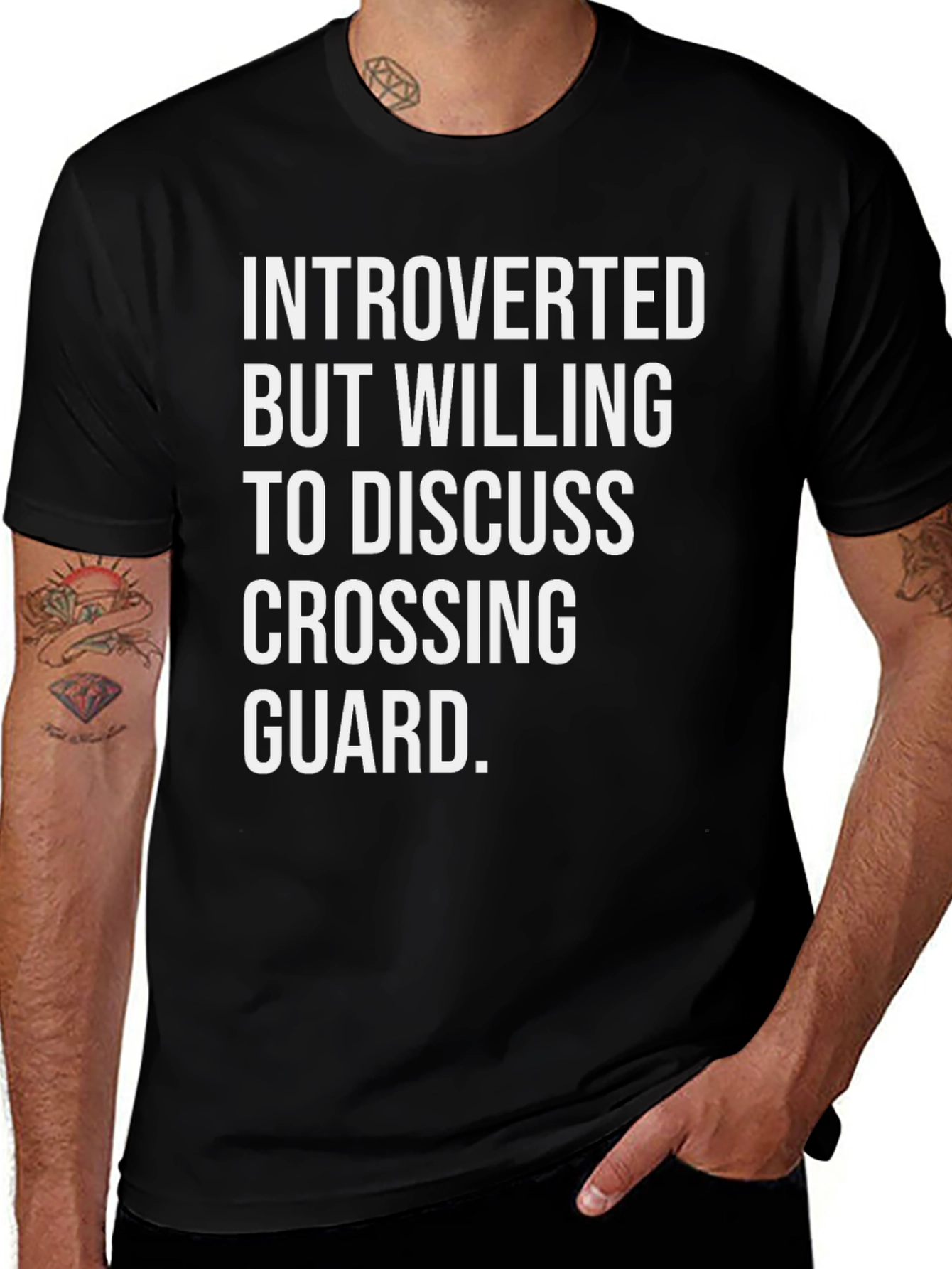 Variant 14 of Introverted Crossing Guard T-Shirt