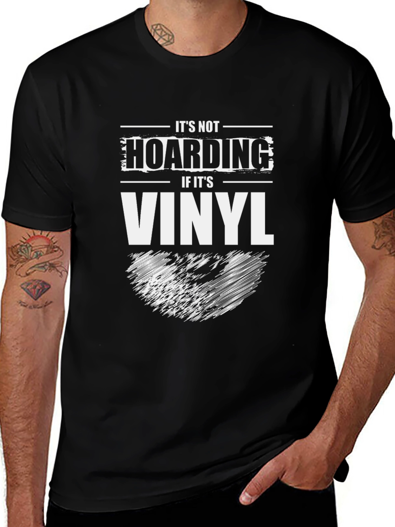 It's Not Hoarding If It's Vinyl Men's T-Shirt