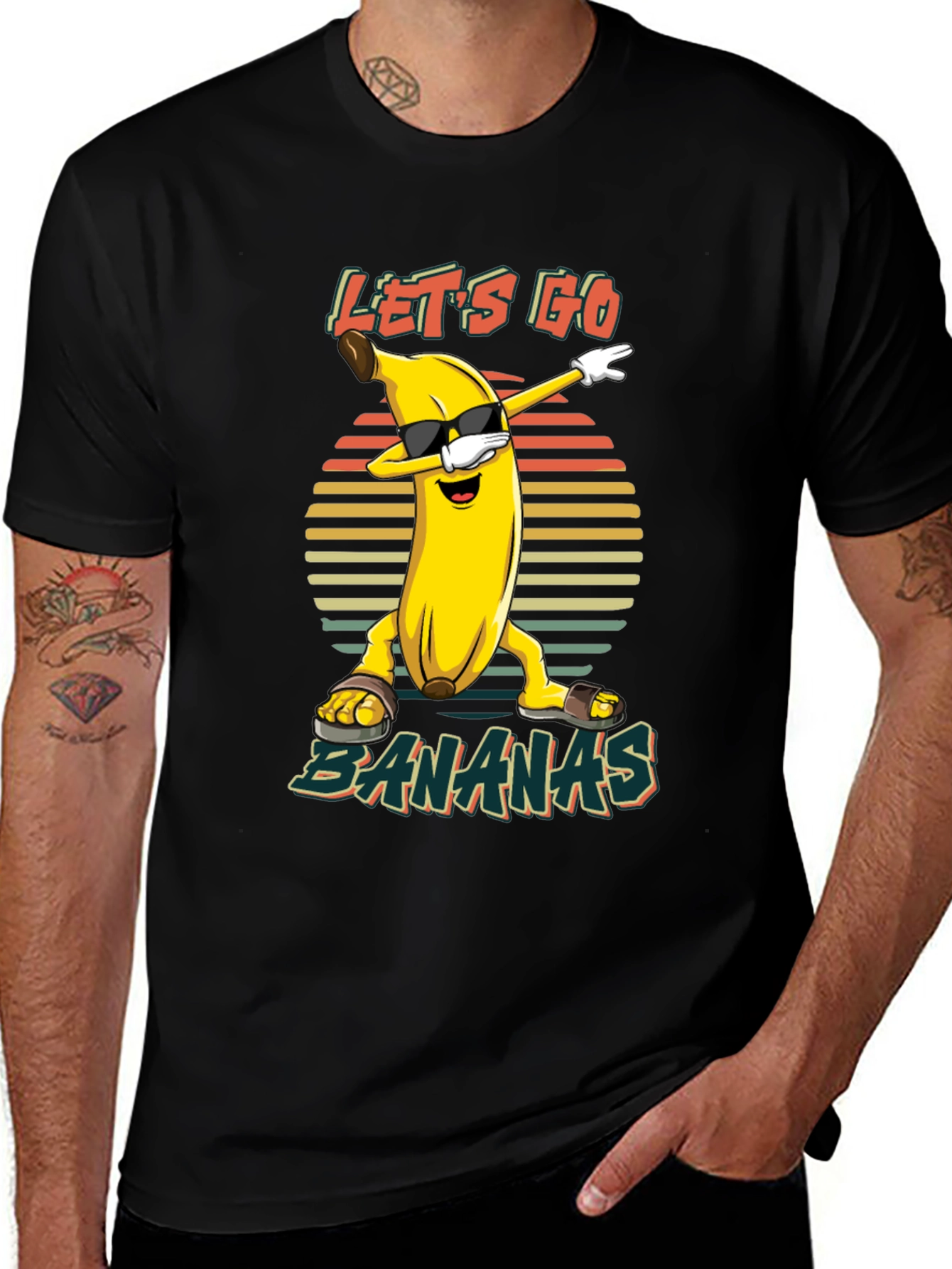Variant 9 of Let's Go Bananas T-Shirt - Funny Graphic Tee