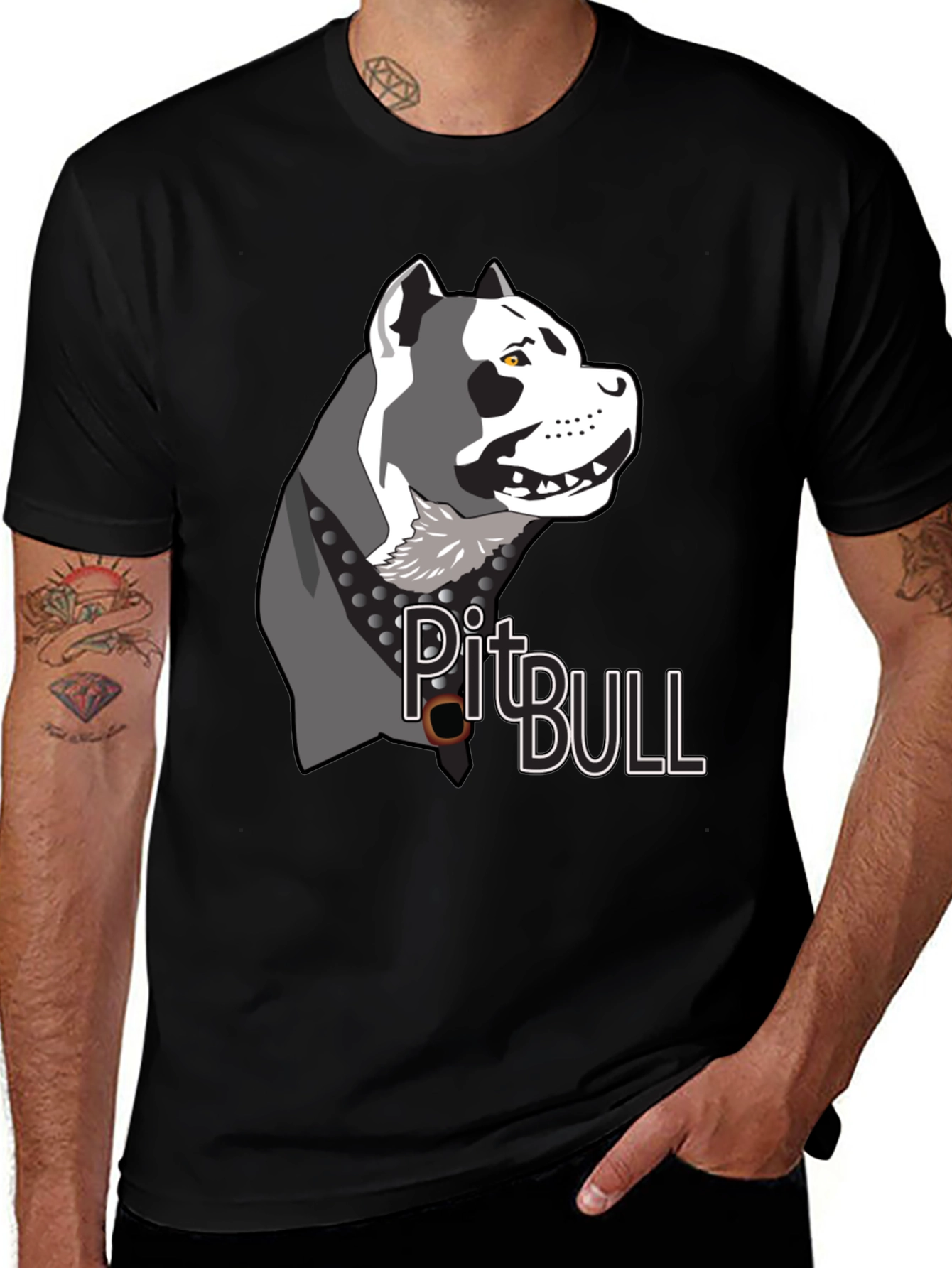 Variant 22 of Pitbull Dog Graphic Print T-Shirt