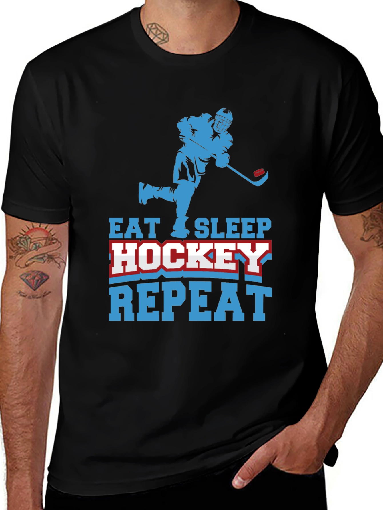 Eat Sleep Hockey Repeat T-Shirt
