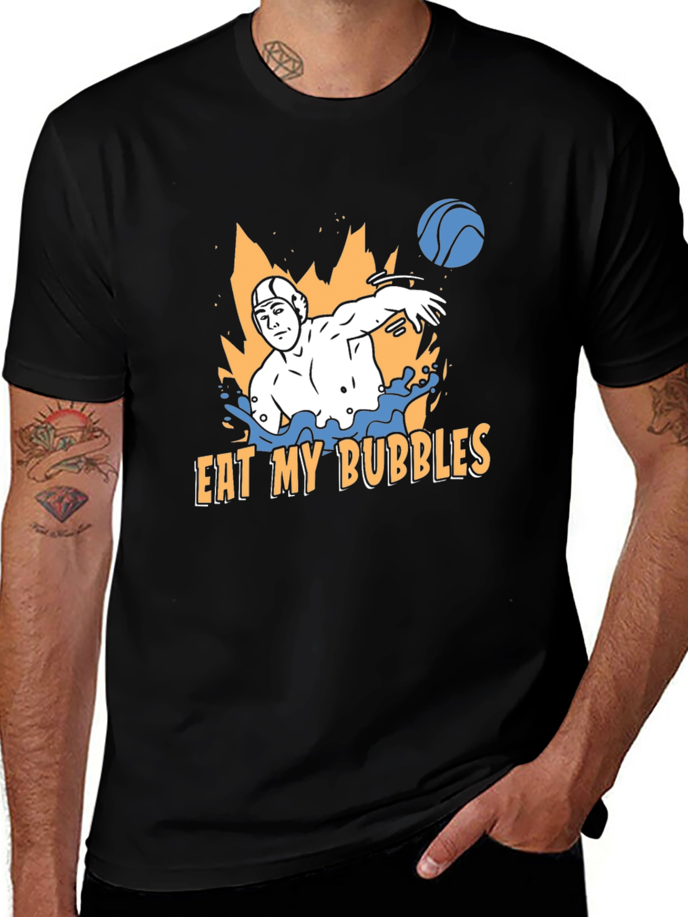 Variant 8 of Eat My Bubbles Water Polo Graphic Tee