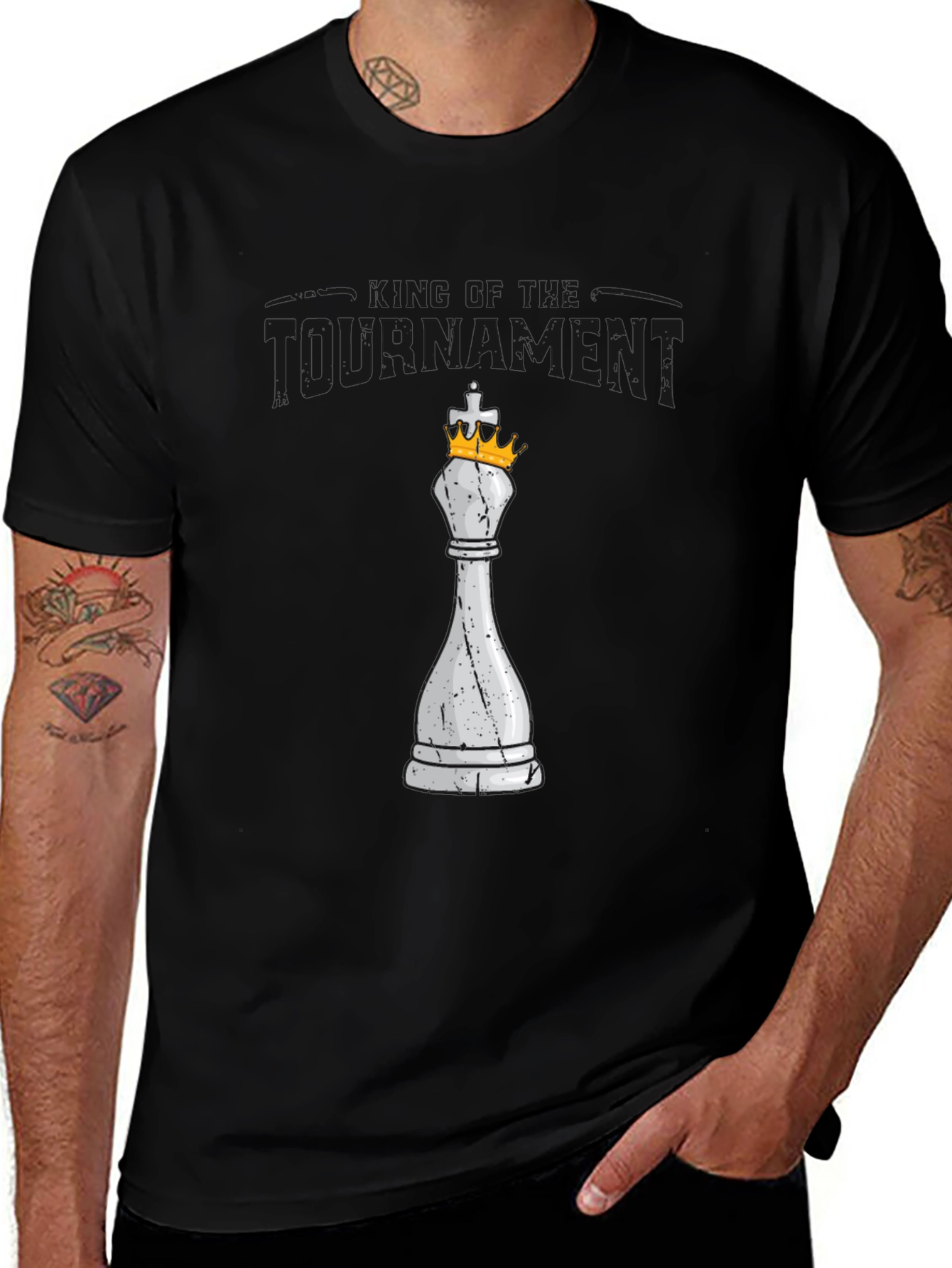 Variant 20 of King Tournament Chess Piece Graphic Tee
