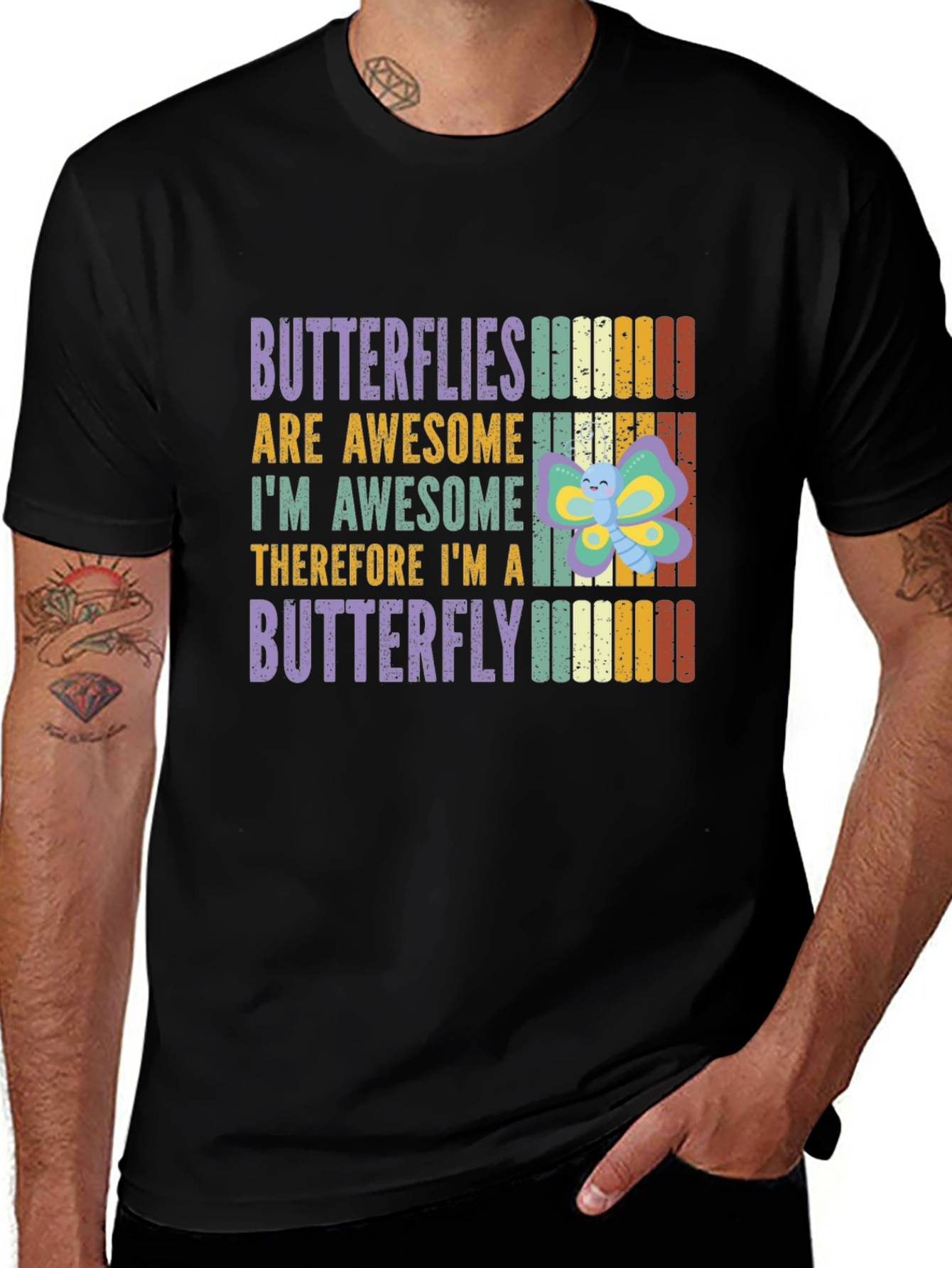 Variant 2 of Butterflies are Awesome T-Shirt - Funny Butterfly Lover Tee