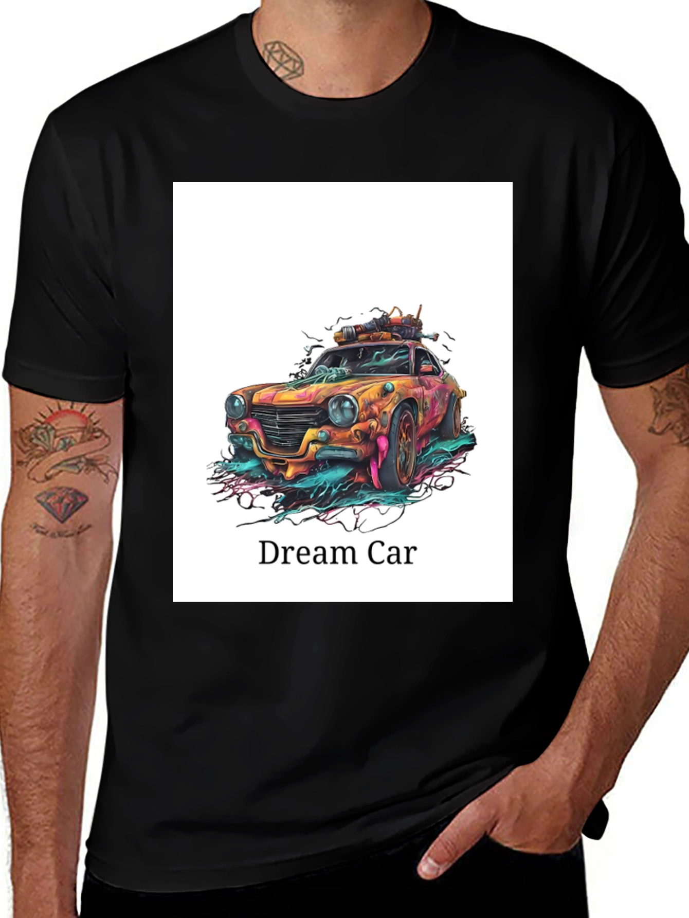 Variant 17 of Dream Car Graphic Tee - Unique Automotive Style