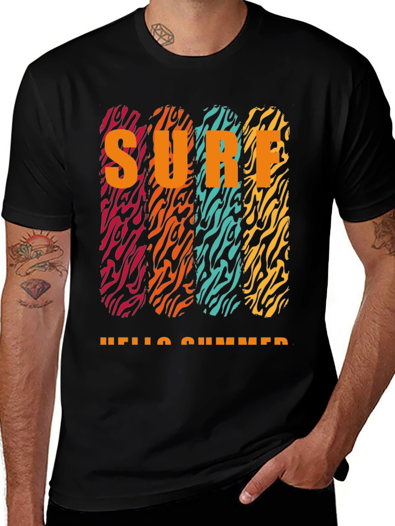 Variant 3 of Surf Hello Summer Graphic Tee