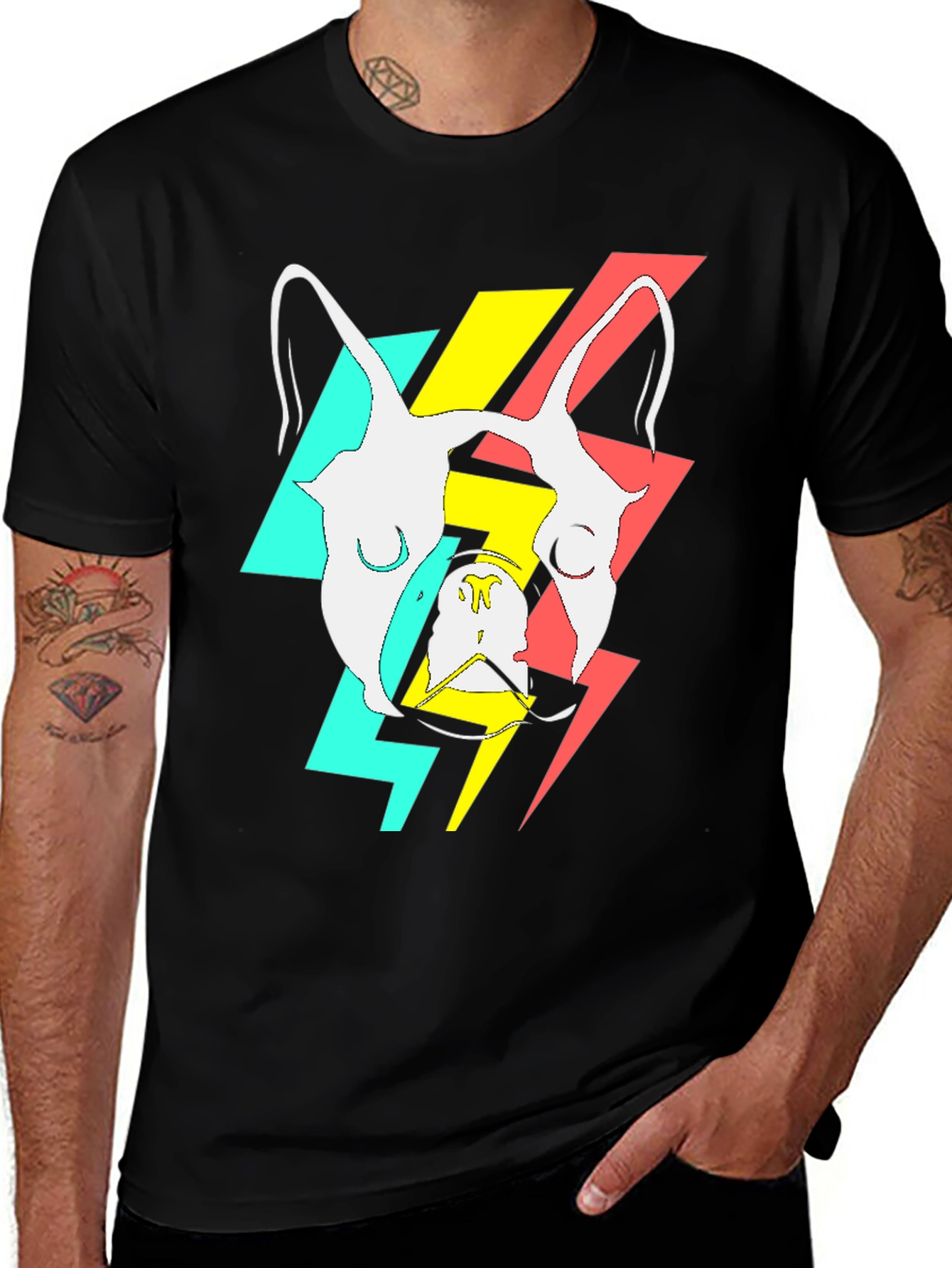 Variant 23 of Cool Graphic T-Shirt with Dog Design