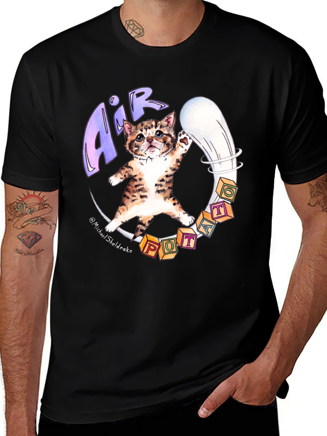 Variant 23 of Air Potter Cat Graphic T-Shirt