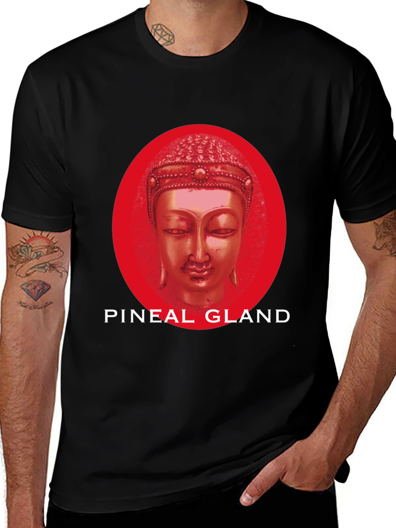 Variant 4 of Pineal Gland Buddha T-Shirt - Black