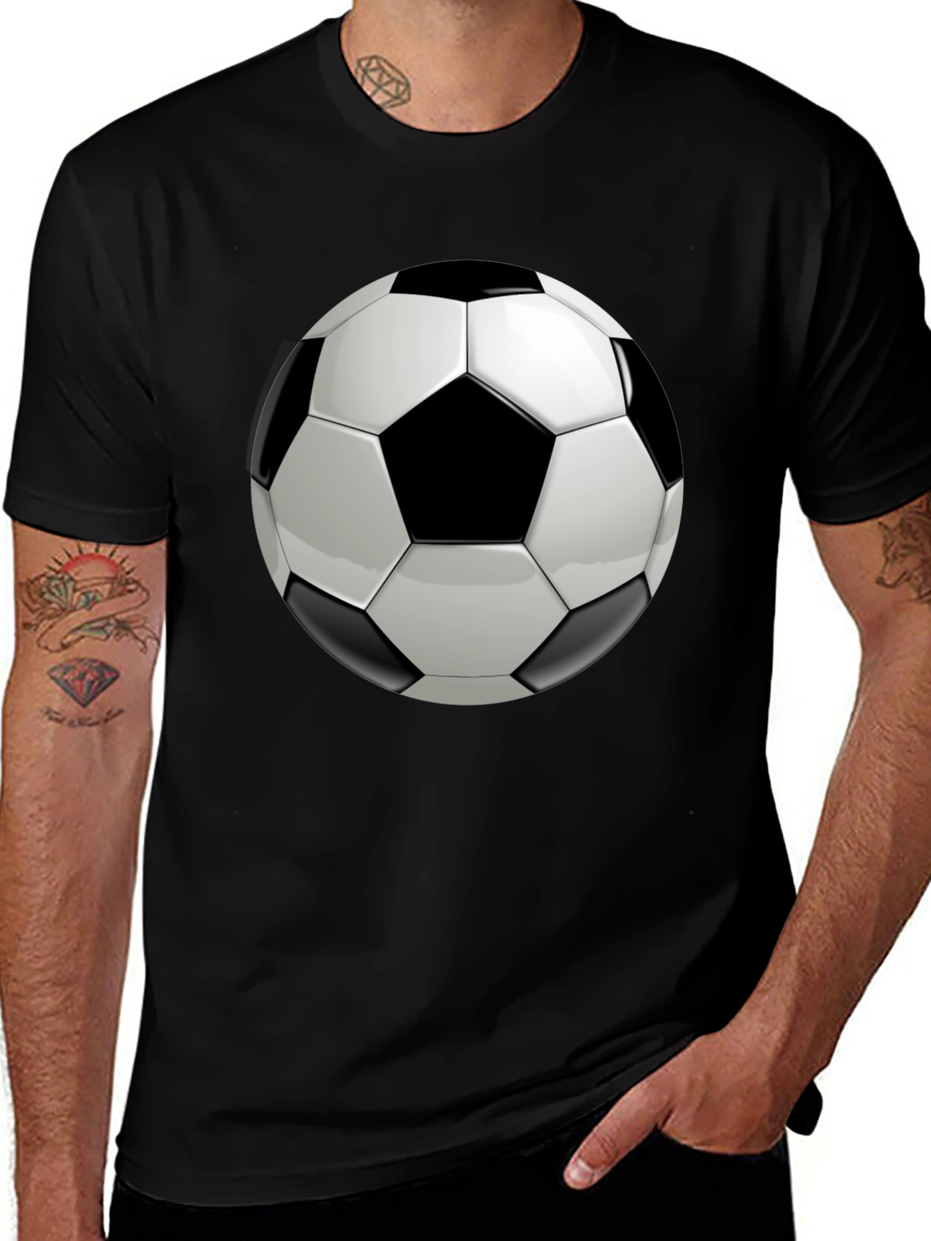 Variant 20 of Soccer Ball Graphic T-Shirt