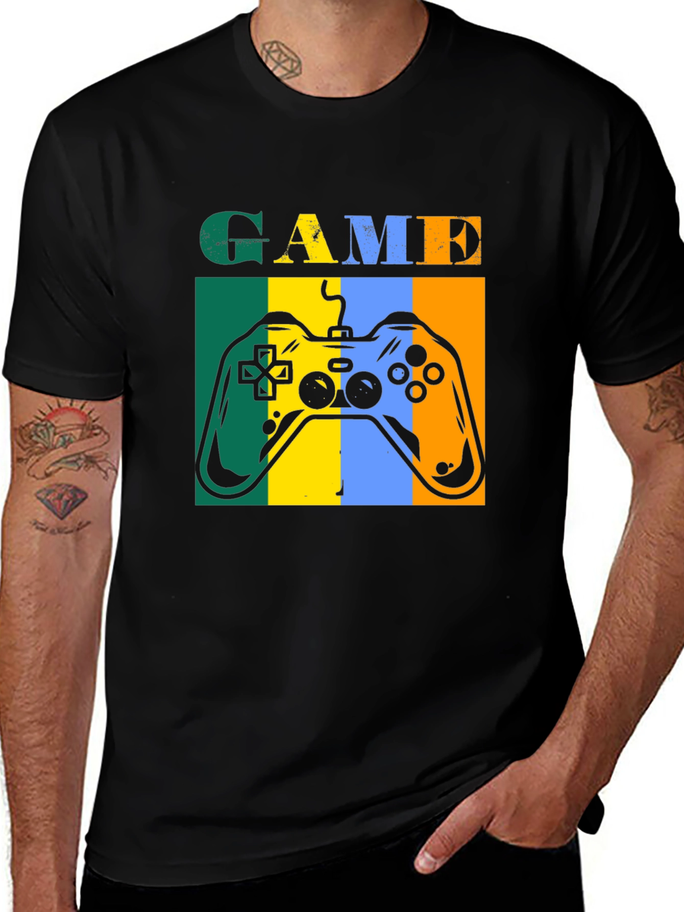 Variant 6 of Retro Gamer T-Shirt - Classic Video Game Controller Design