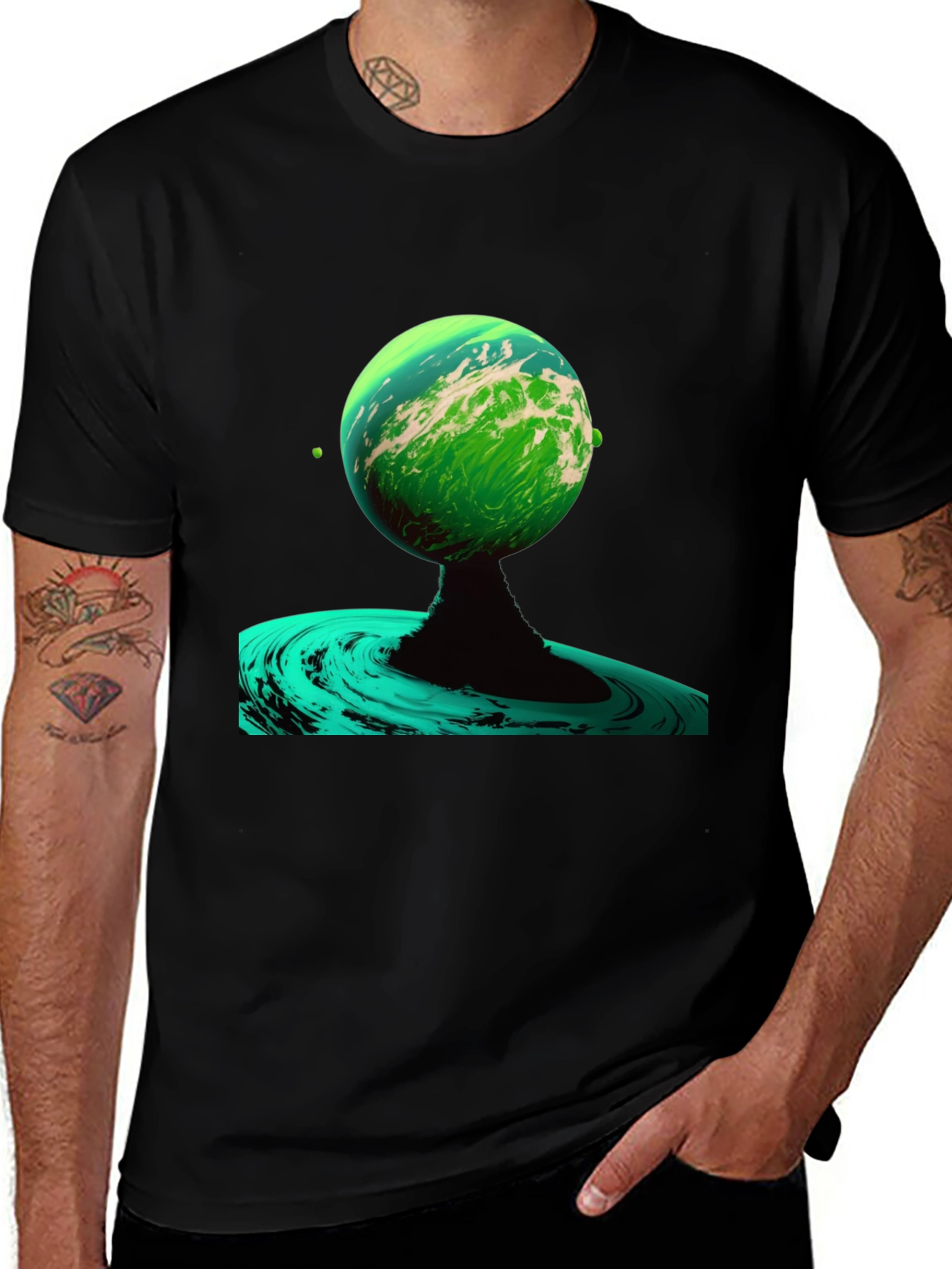 Variant 14 of Green Planet Graphic Tee