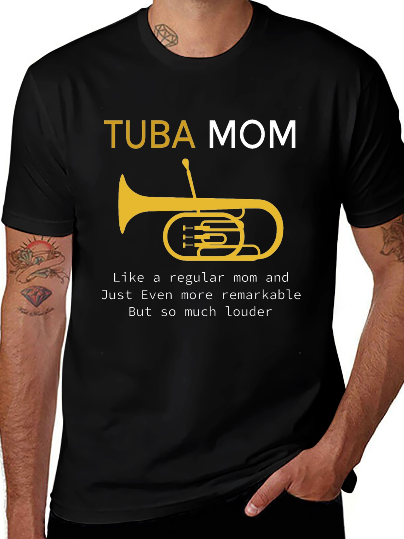 Variant 8 of Tuba Mom Graphic T-Shirt