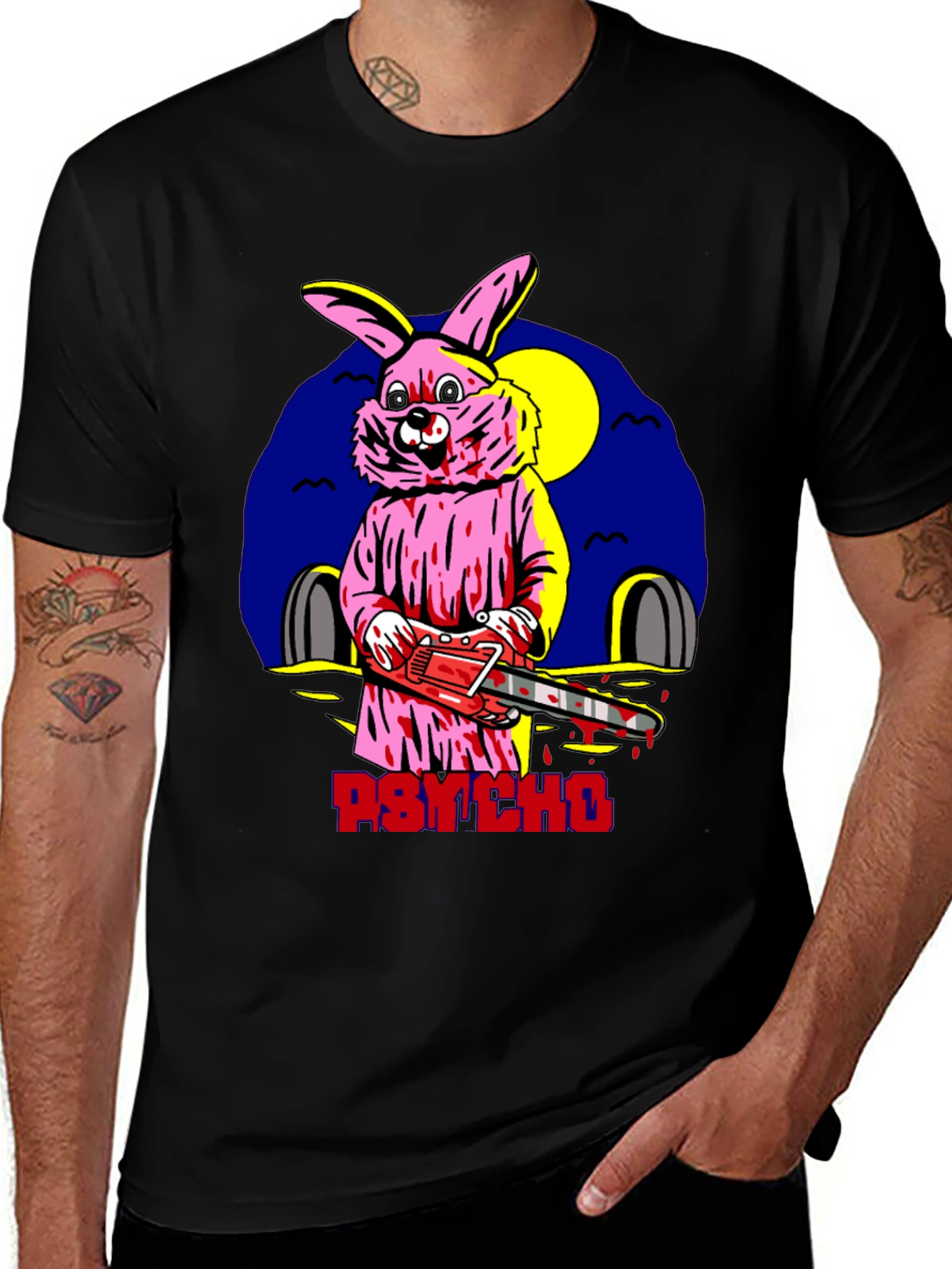 Variant 13 of Psycho Bunny Graphic Tee - Horror T-Shirt
