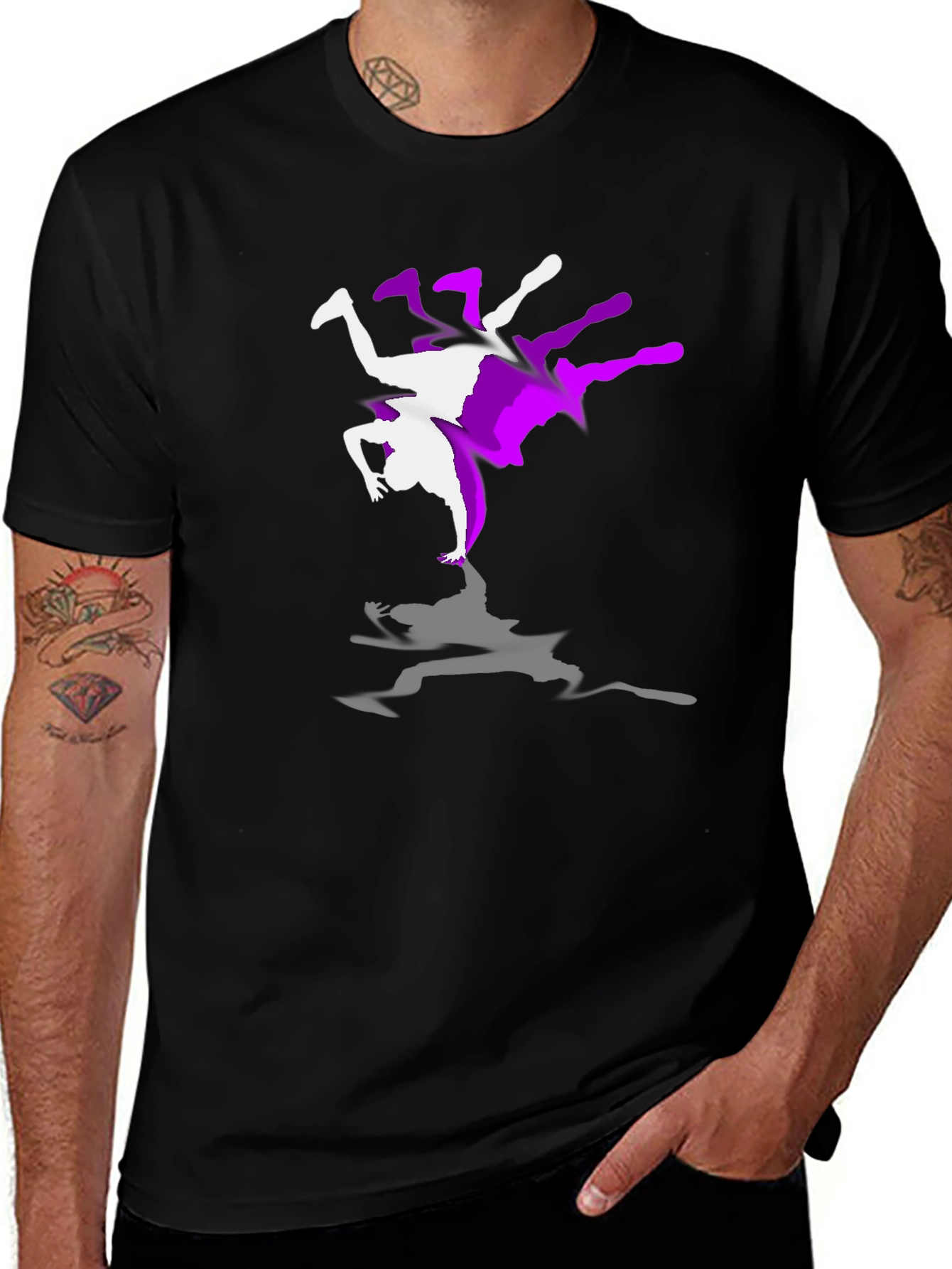 Variant 25 of Breakdance Graphic T-Shirt - Cool Dance Tee