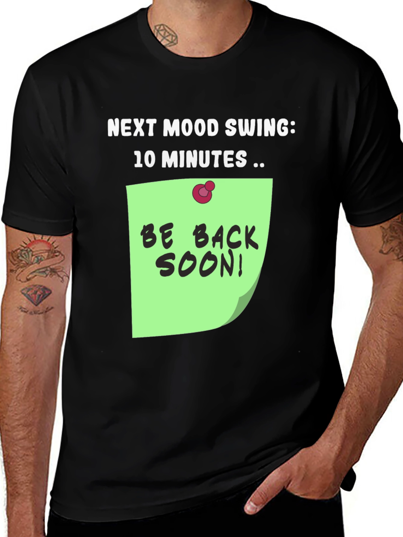 Variant 2 of Humorous "Next Mood Swing" T-Shirt