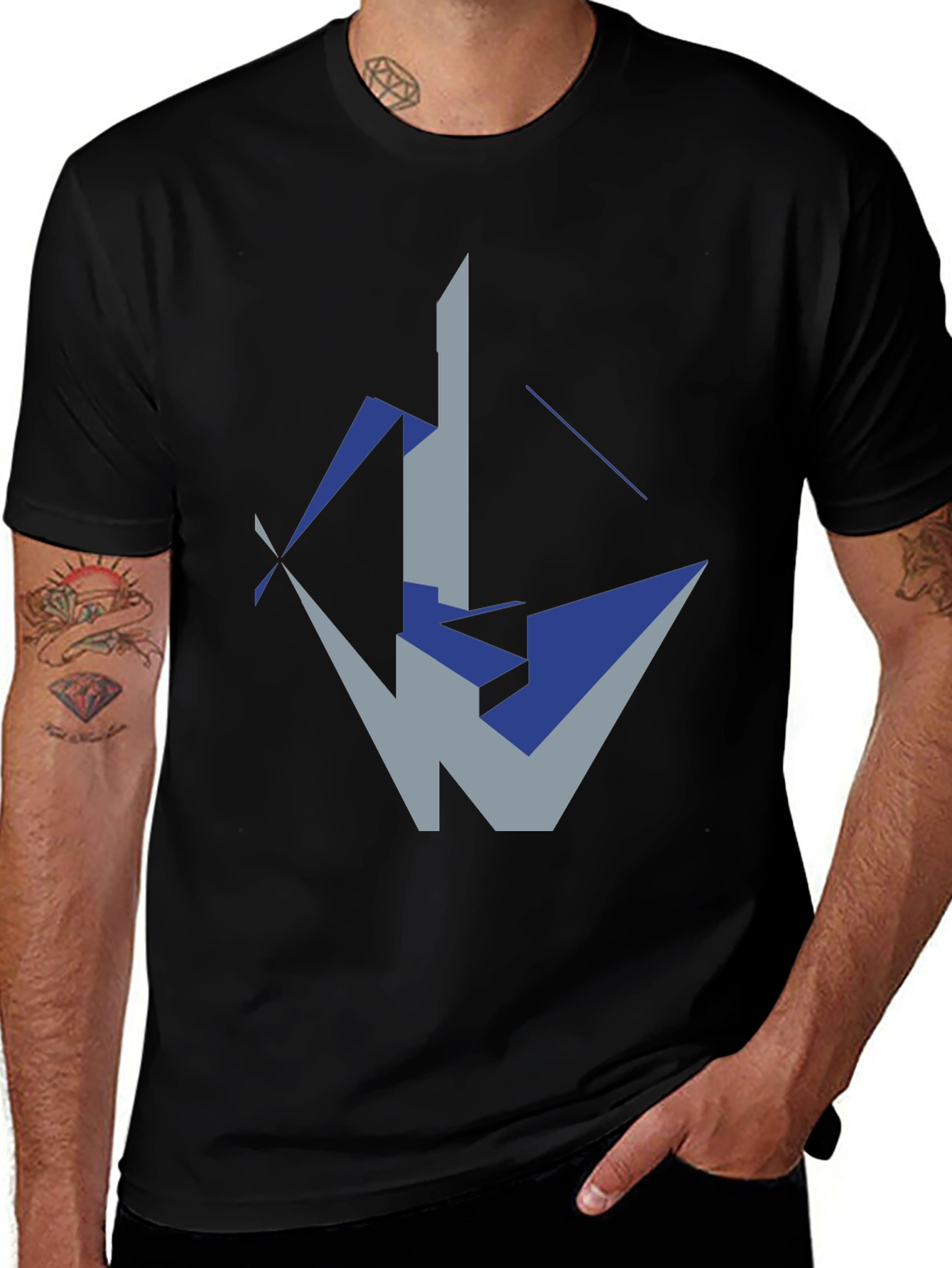 Variant 24 of Abstract Geometric T-Shirt - Modern Art Tee