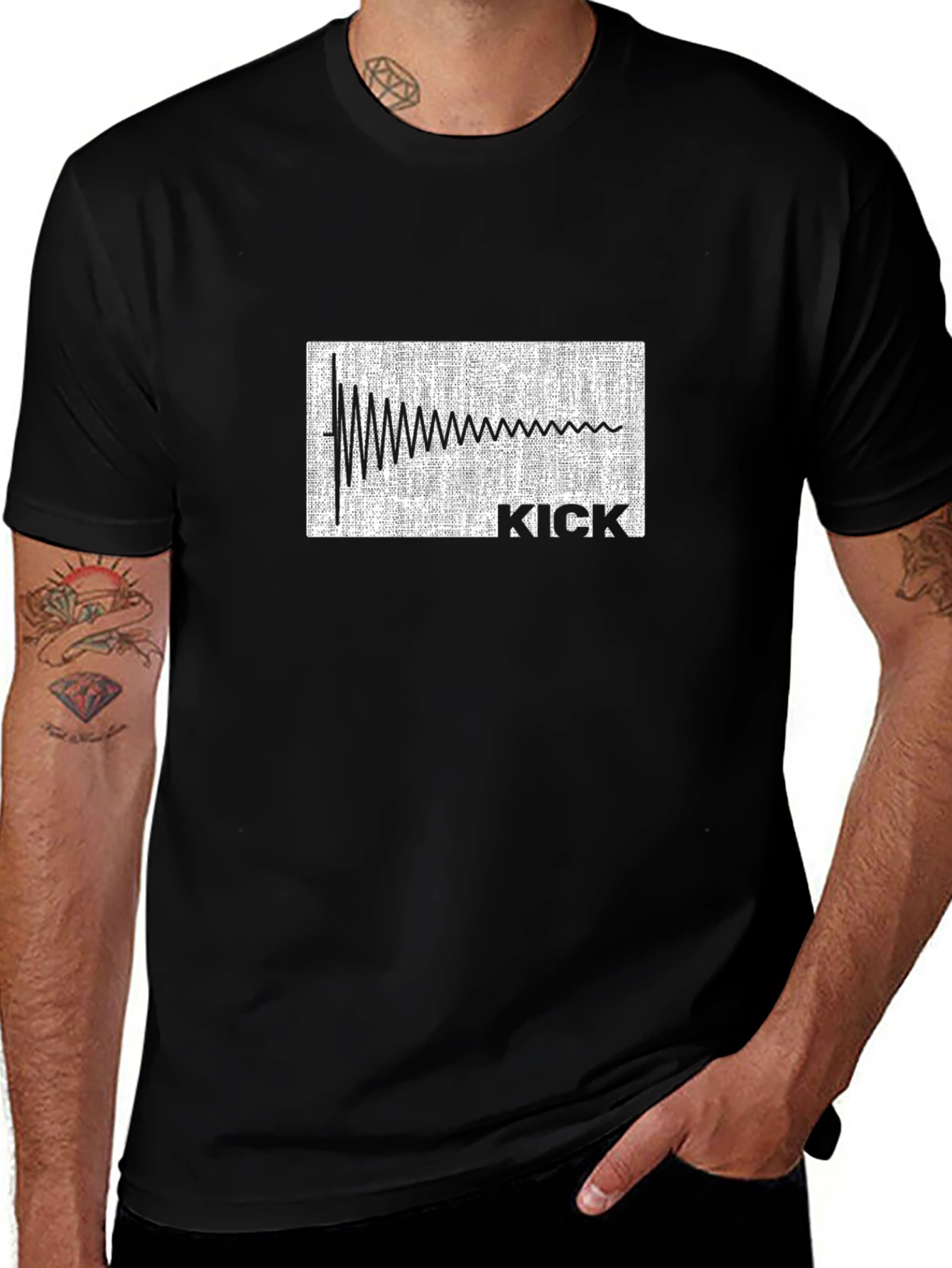 Variant 20 of Kick Waveform Graphic T-Shirt