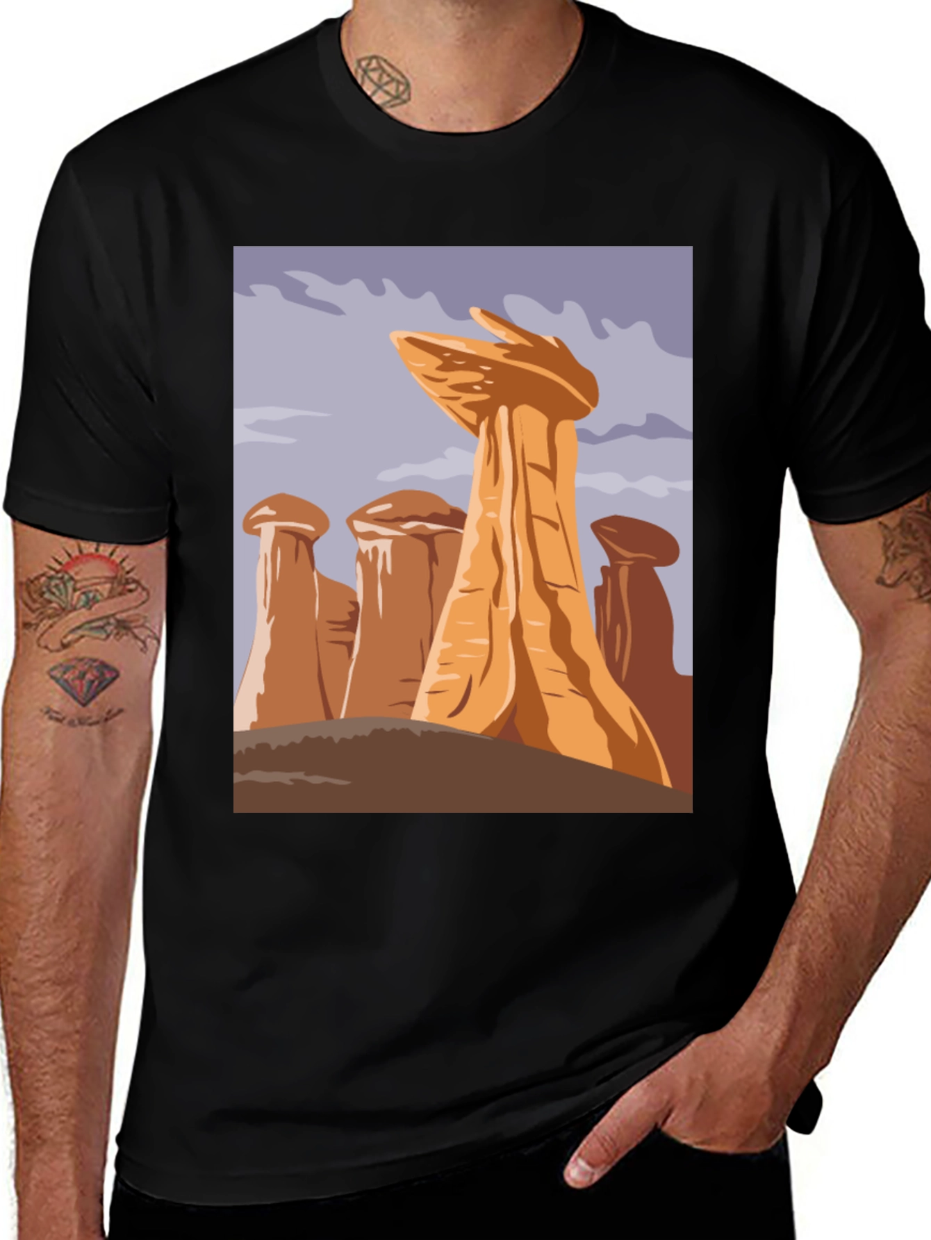 Variant 15 of Whimsical Rock Formation T-Shirt