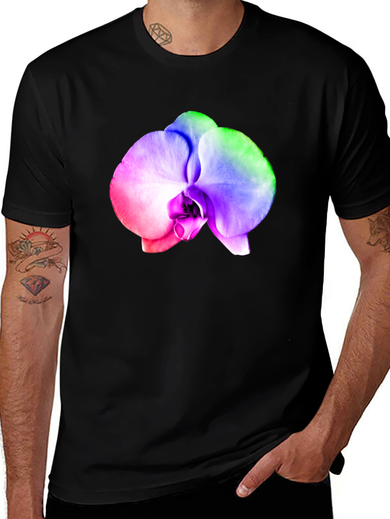 Variant 12 of Rainbow Orchid Graphic T-Shirt
