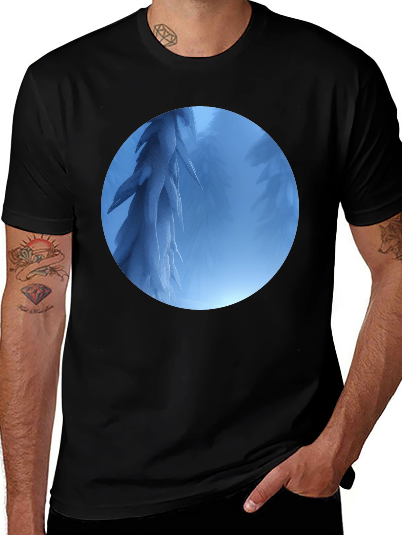 Surreal Blue Forest T-Shirt