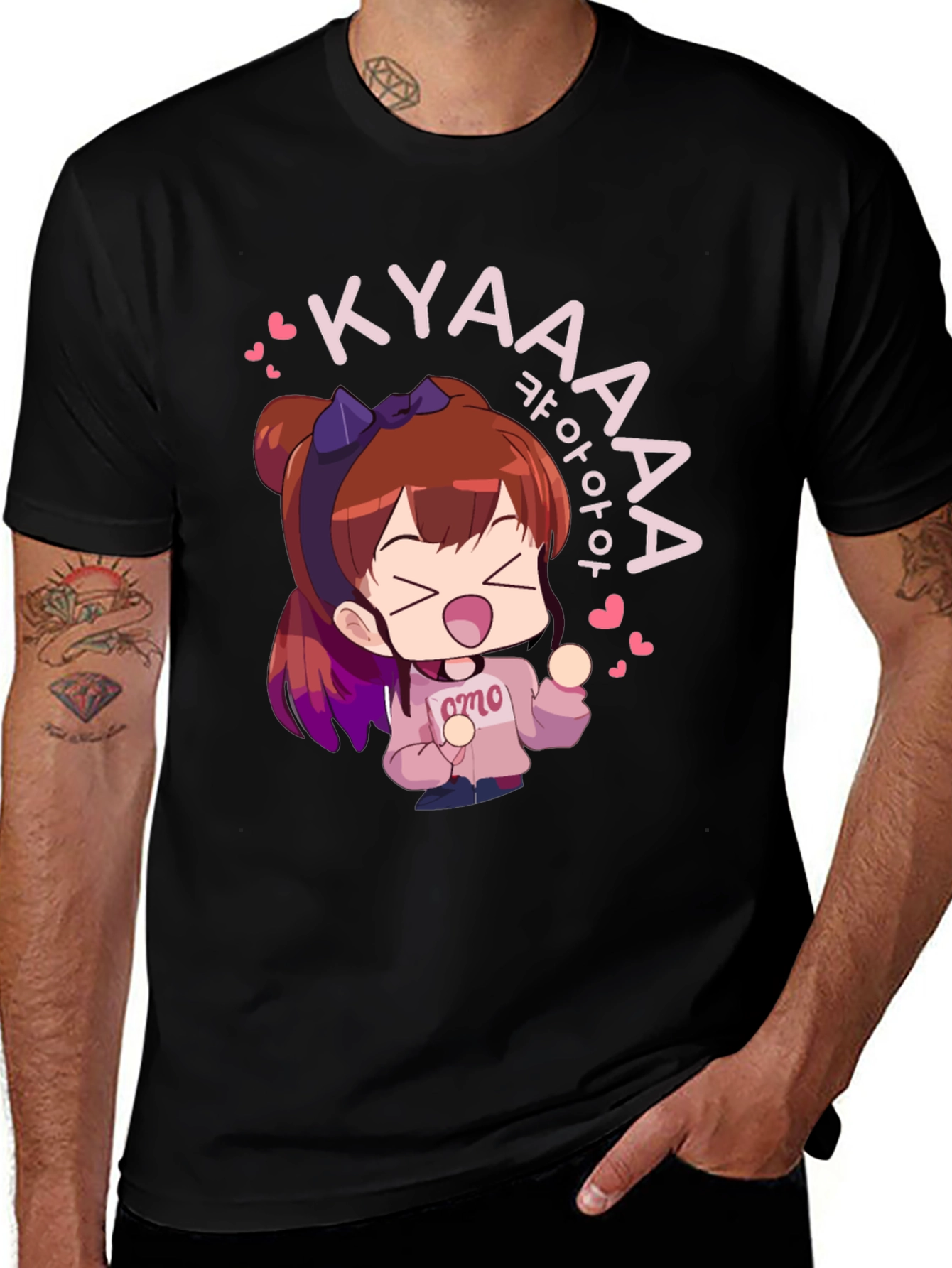 Anime Character Graphic Tee - Cute Manga Style