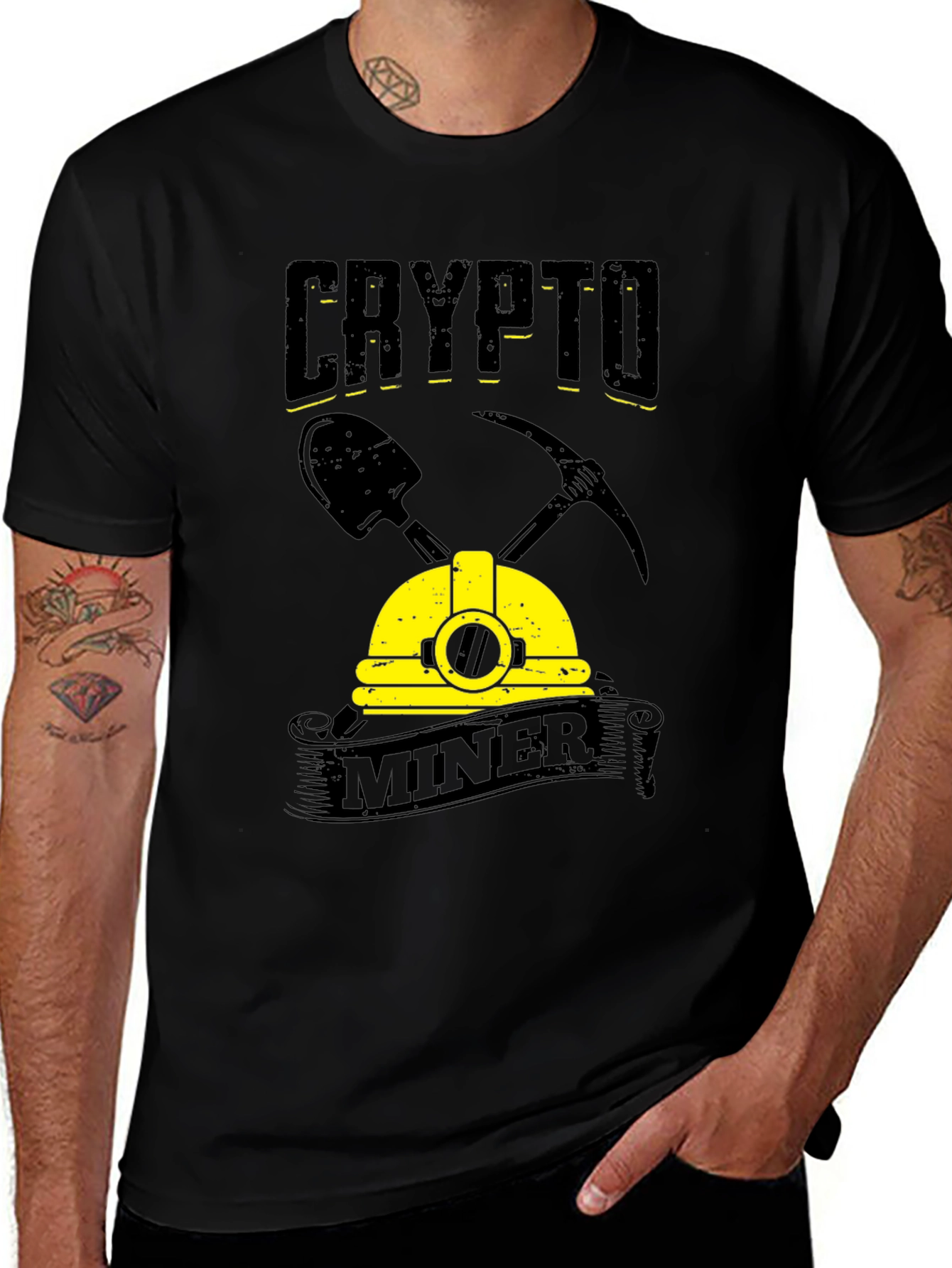 Variant 6 of Crypto Miner Graphic T-Shirt