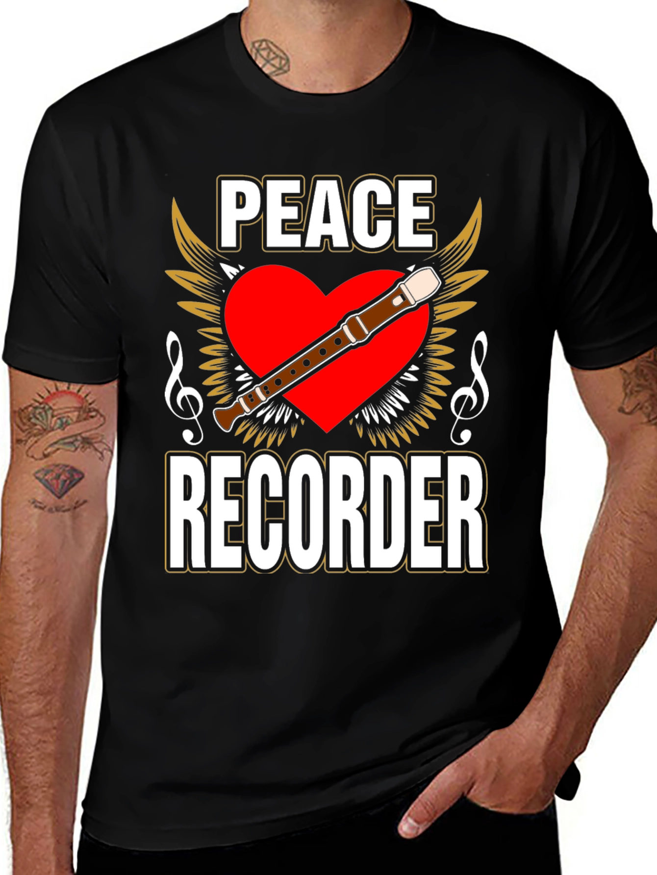 Variant 10 of Peace Recorder T-Shirt