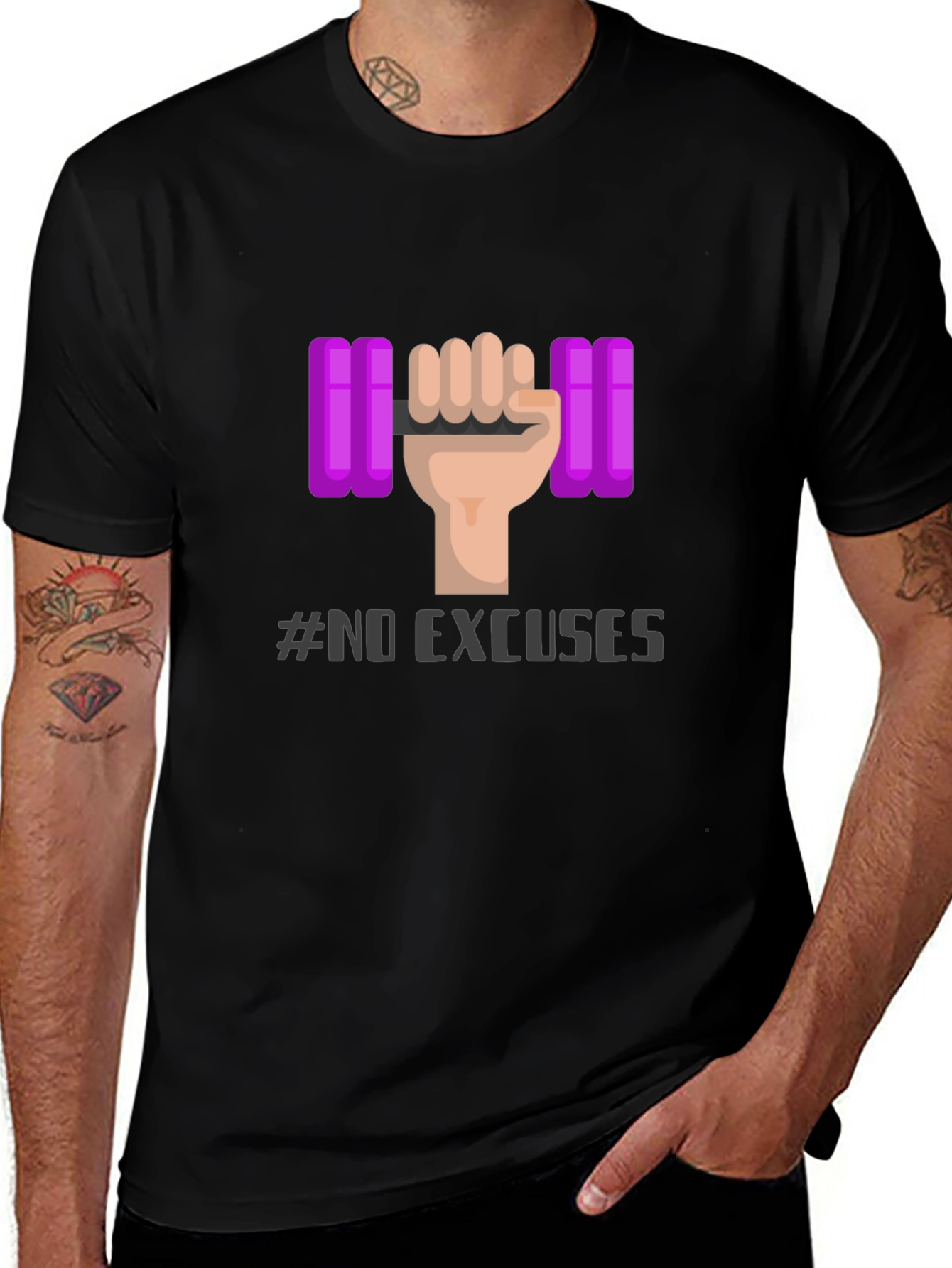 Variant 20 of No Excuses Workout T-Shirt