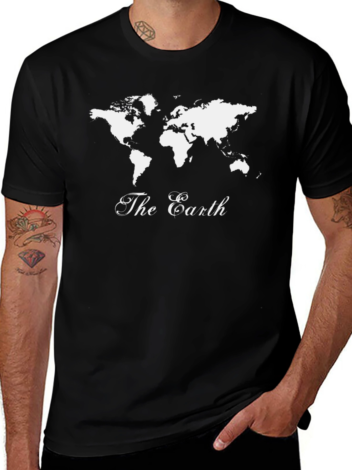 The Earth Map T-Shirt - Geography Tee