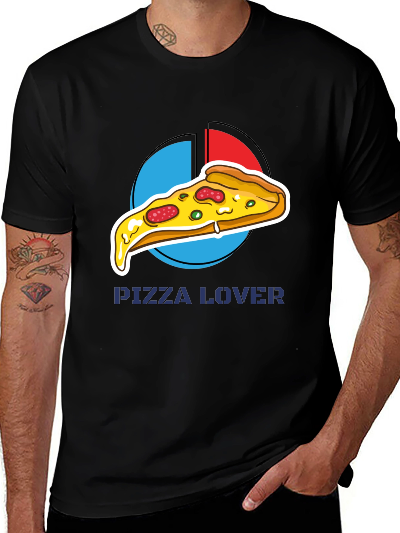 Variant 29 of Pizza Lover Graphic Tee - Casual Comfort